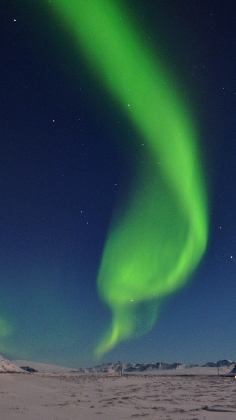 Descarga gratuita de fondo de pantalla para móvil de Paisaje, Invierno, Naturaleza, Cielo, Luz, Cielo Estrellado, Aurora Boreal, Tierra/naturaleza.