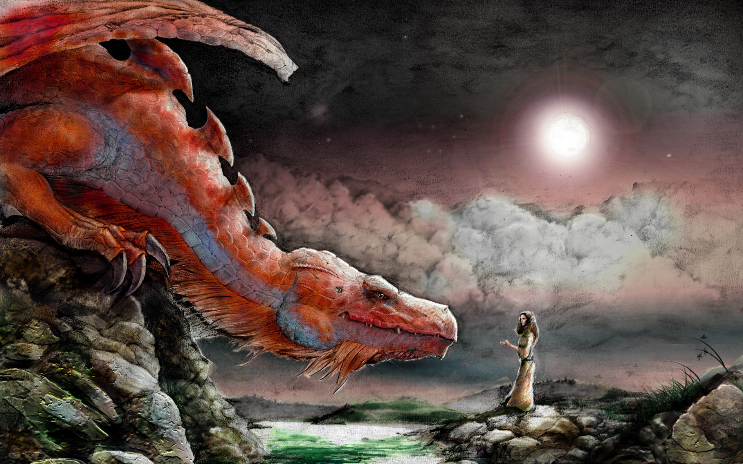 Download mobile wallpaper Fantasy, Dragon for free.