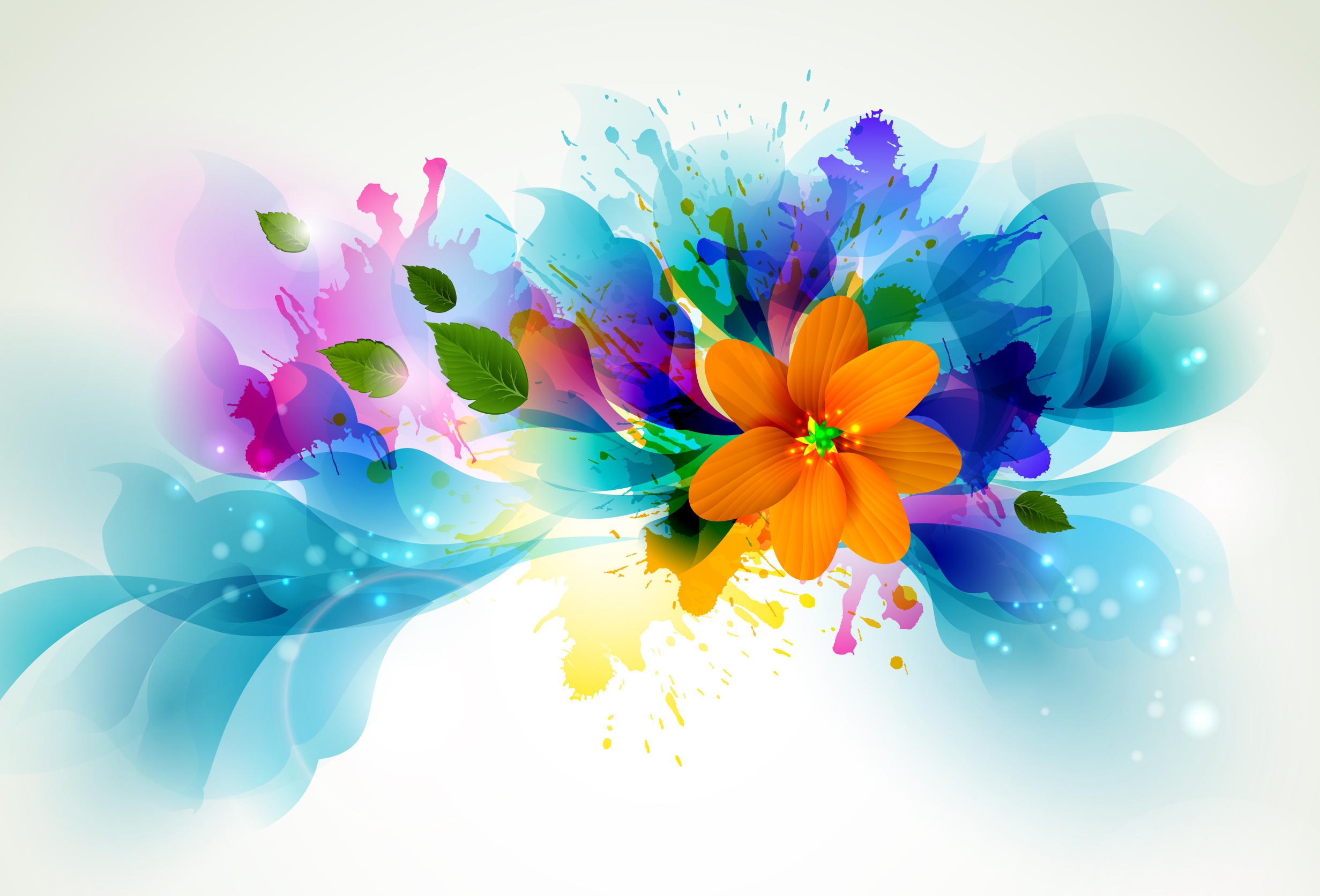 Download mobile wallpaper Petals, Flower, Paint, Vector for free.