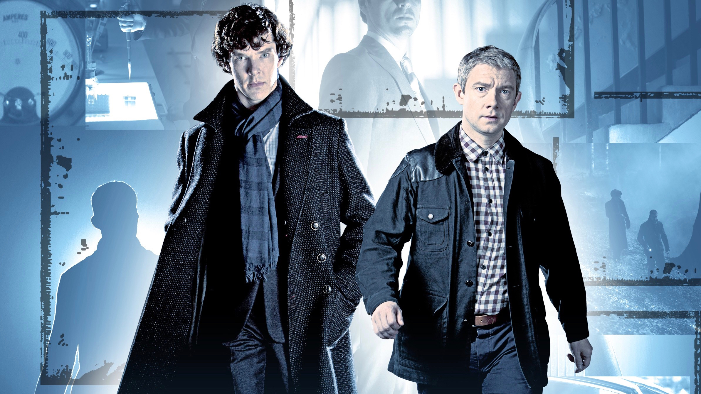 Free download wallpaper Sherlock, Benedict Cumberbatch, Tv Show, Sherlock Holmes, Dr Watson, Martin Freeman on your PC desktop