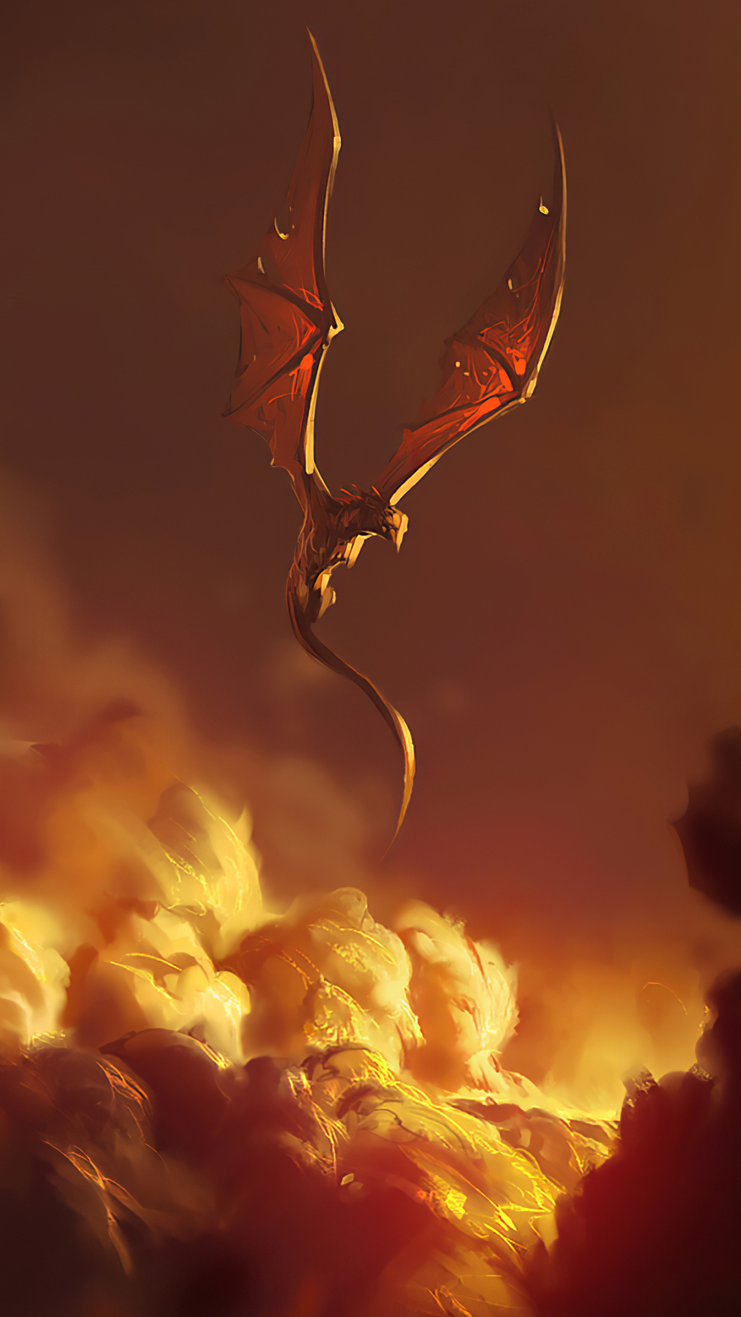 Descarga gratuita de fondo de pantalla para móvil de Fantasía, Dragón, Nube.