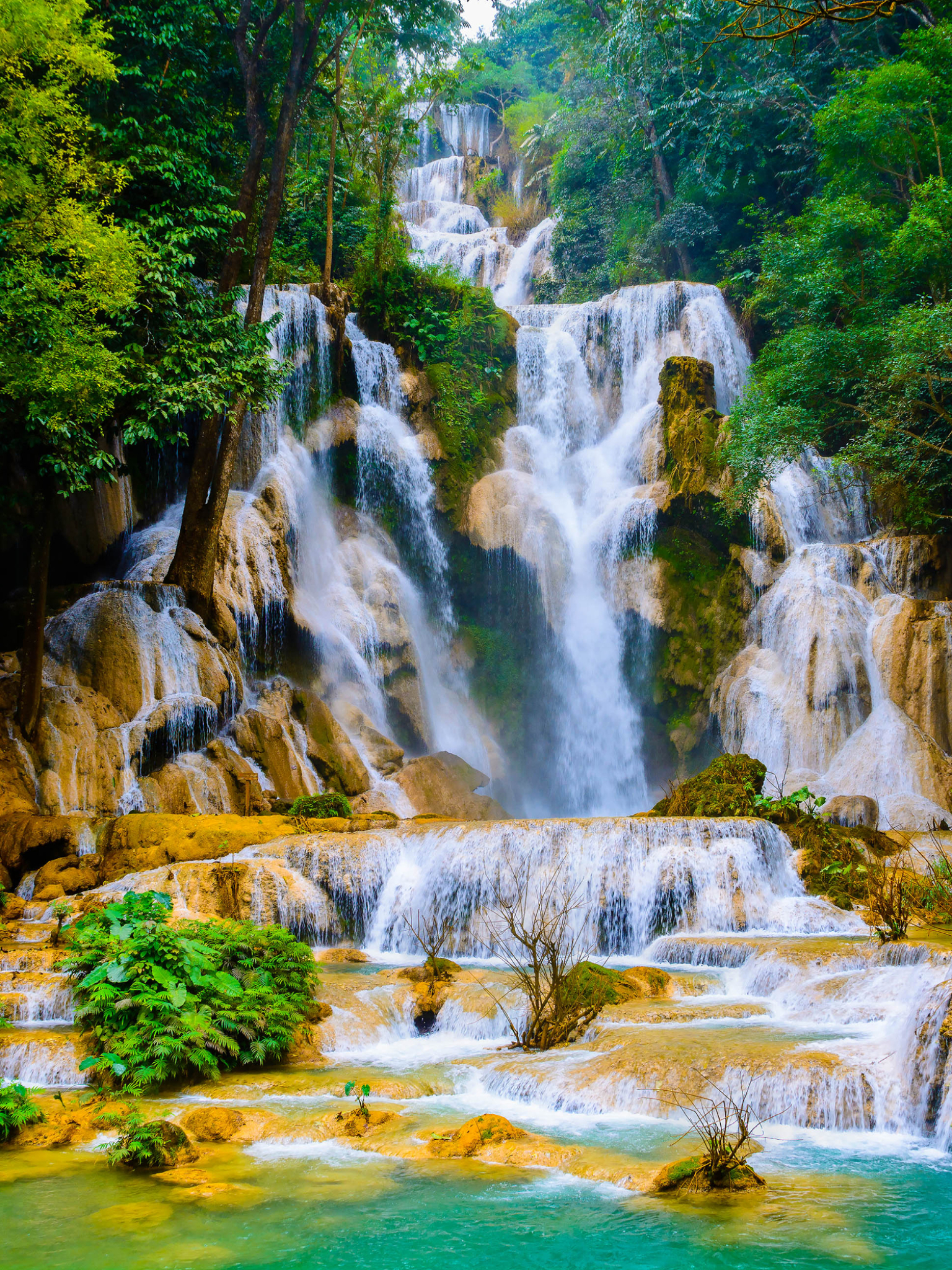 Скачать картинку Природа, Водопады, Водопад, Вьетнам, Земля/природа в телефон бесплатно.