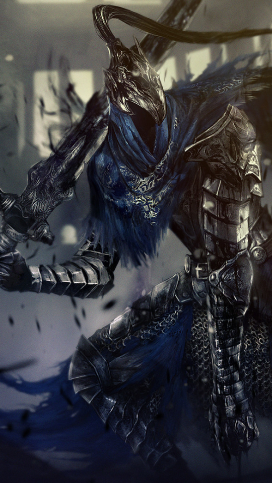 video game, dark souls, armor, sif (dark soul), sword, warrior, artorias the abysswalker