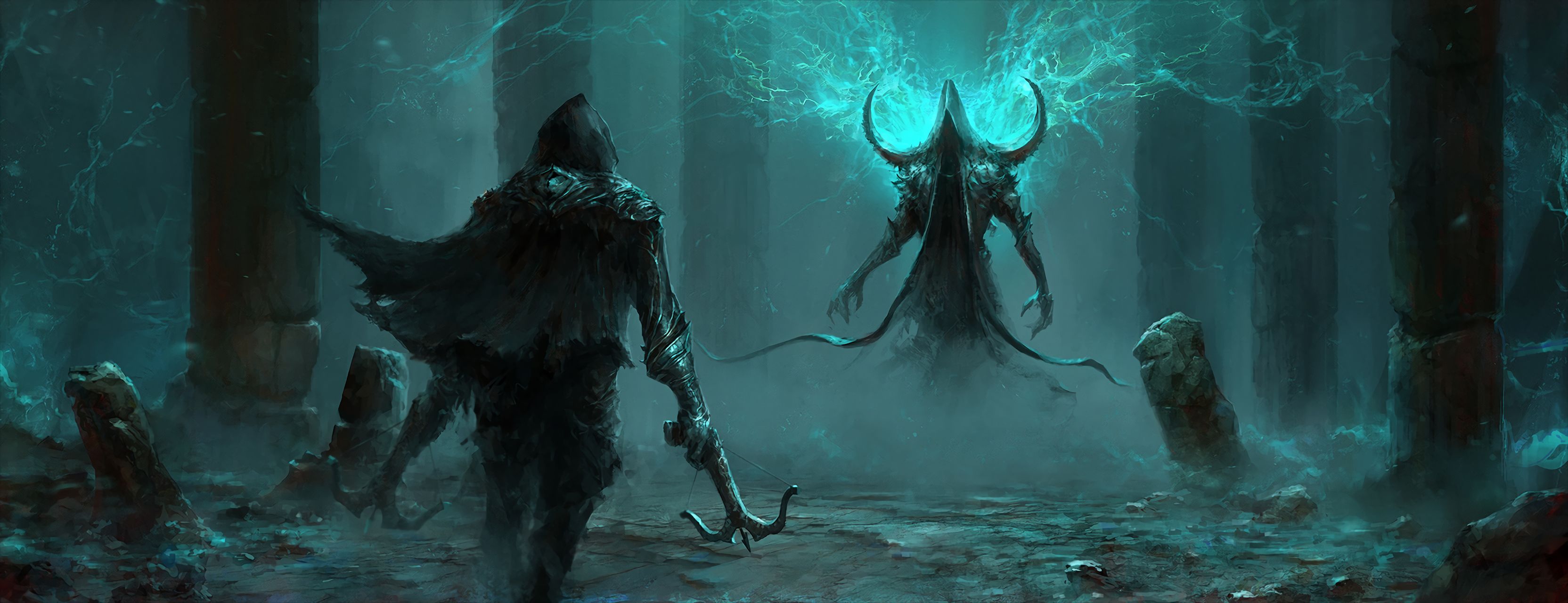 diablo, video game, diablo iii: reaper of souls, demon hunter (diablo iii), malthael (diablo iii)