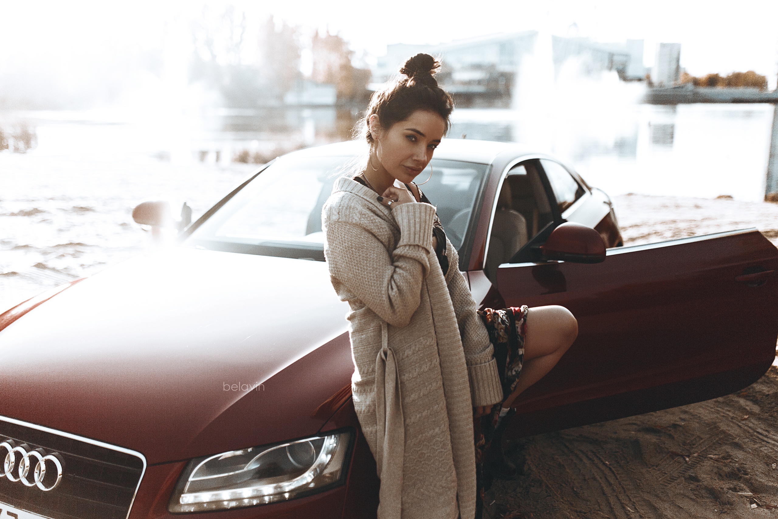 Download mobile wallpaper Audi, Car, Women, Girls & Cars for free.