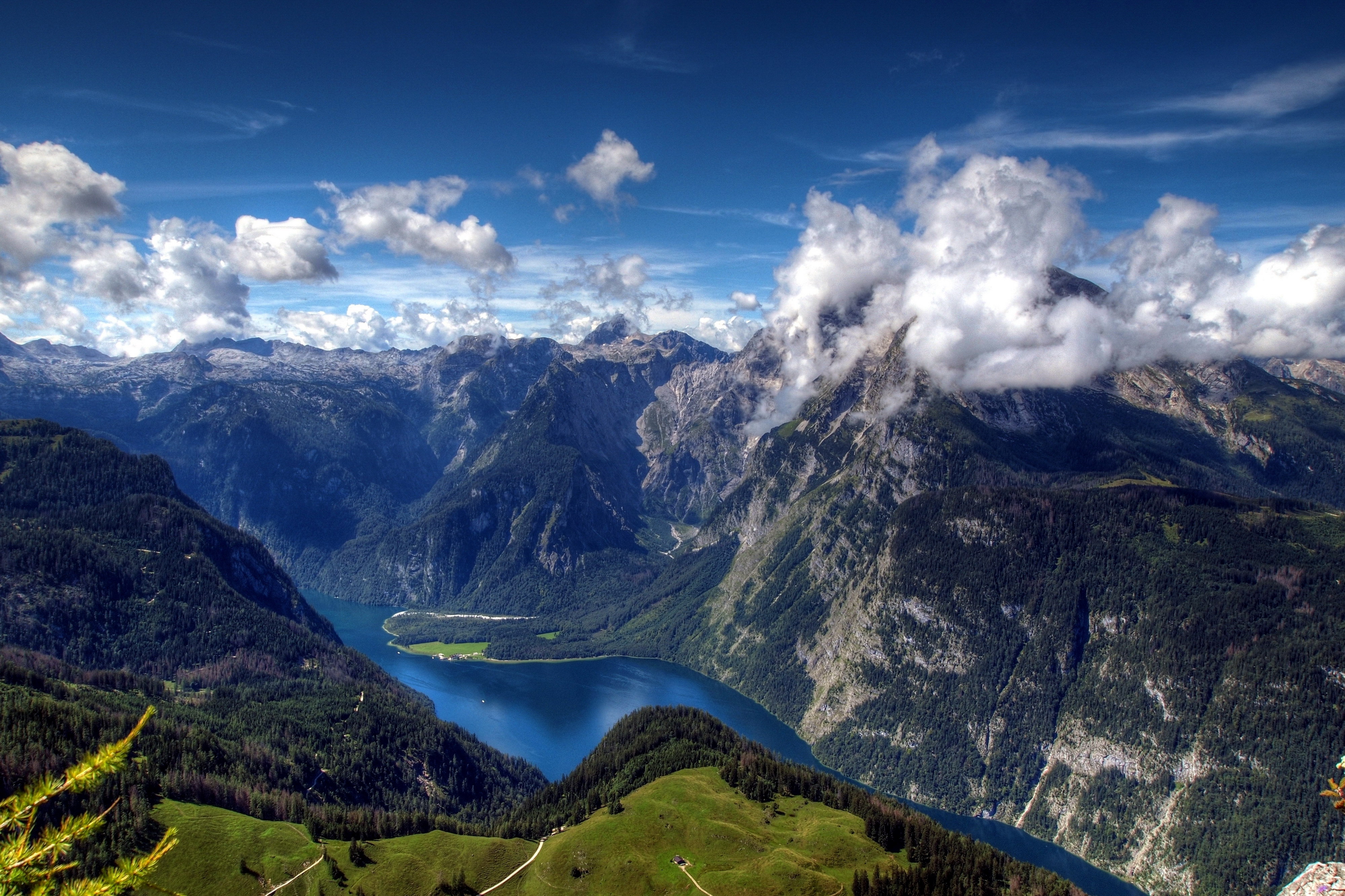 PCデスクトップに風景, 川, 山, 地球, 山岳, クラウド画像を無料でダウンロード