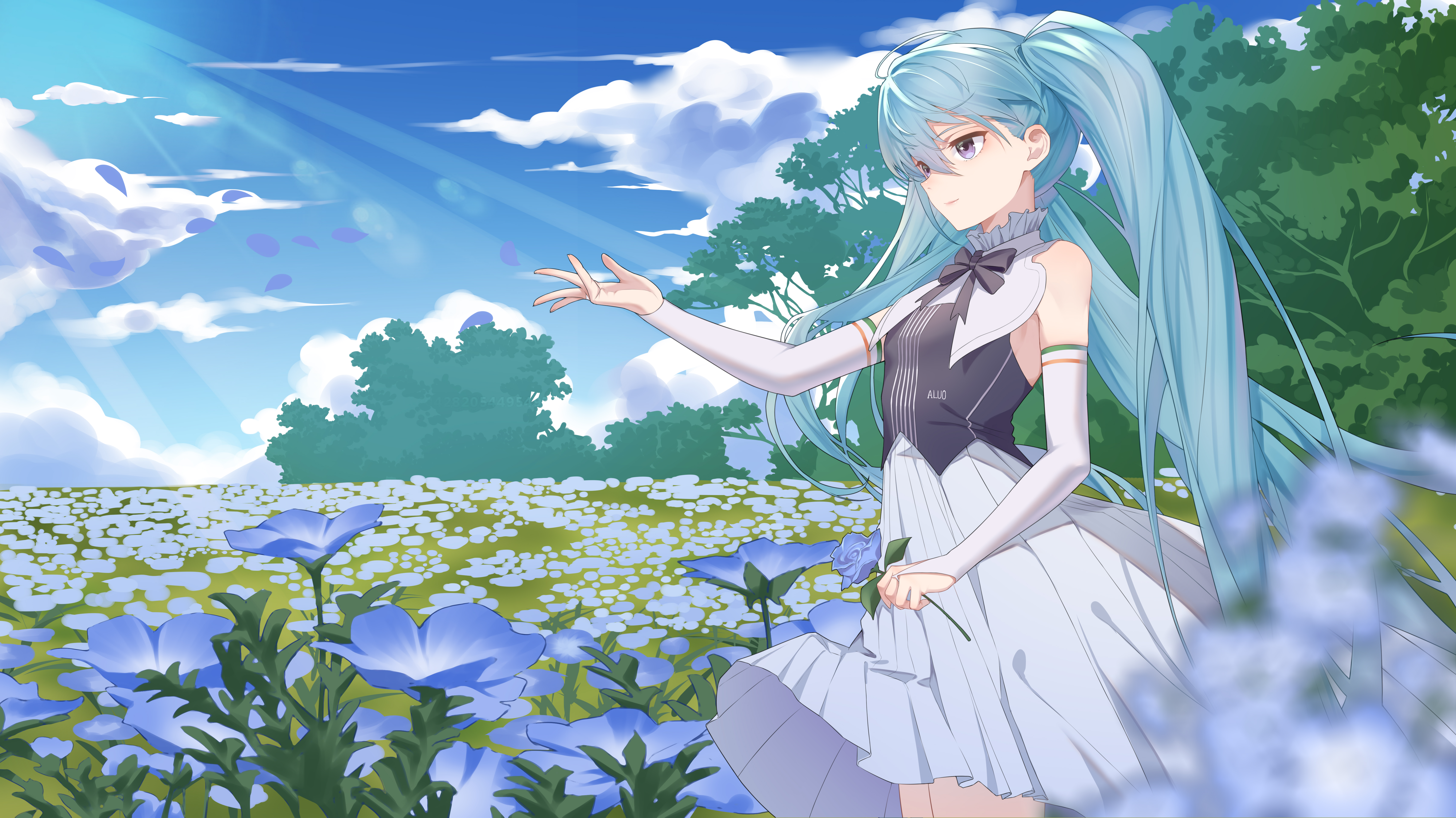 Laden Sie das Vocaloid, Hatsune Miku, Animes-Bild kostenlos auf Ihren PC-Desktop herunter