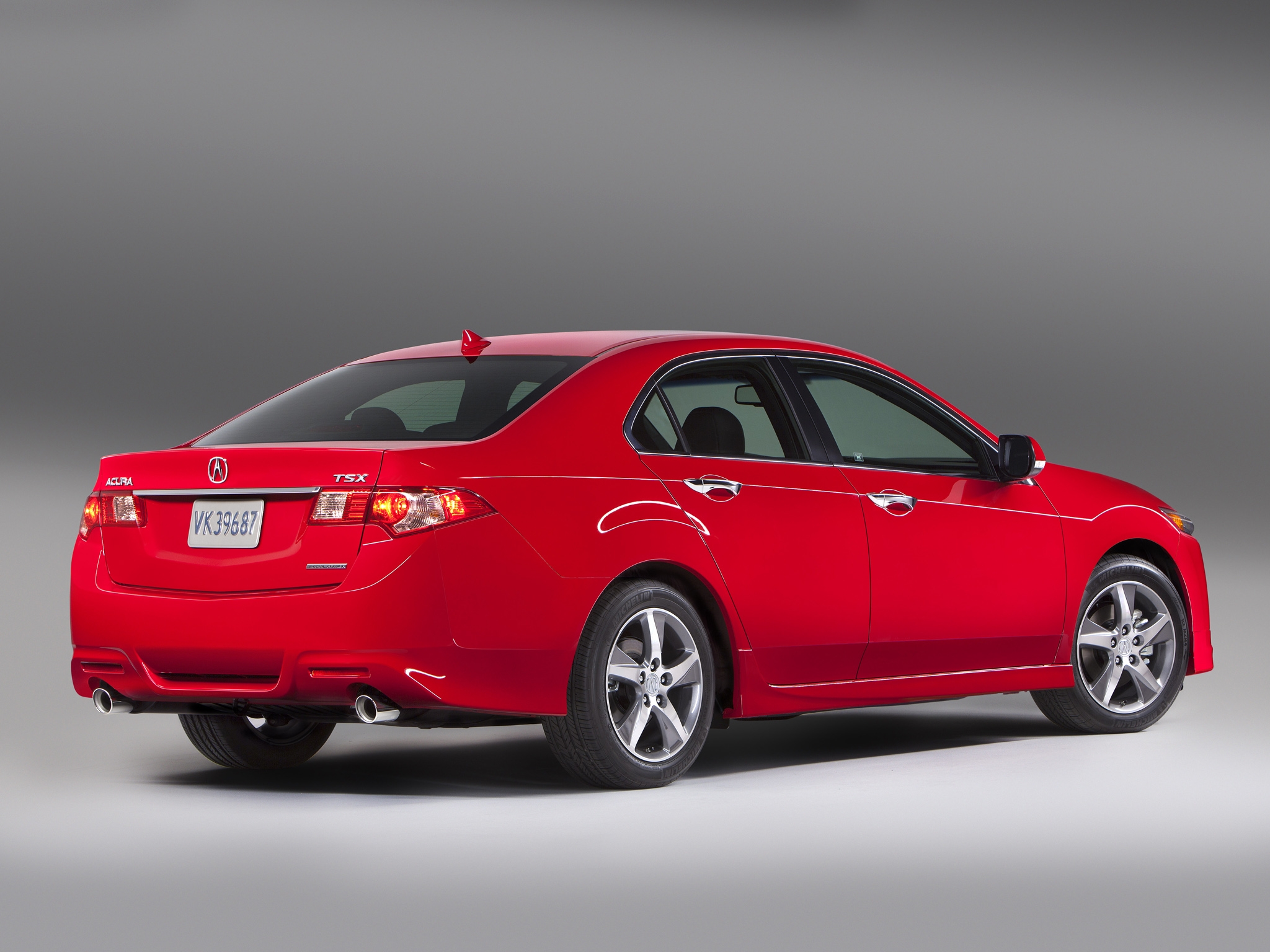 auto, acura, cars, red, side view, style, akura, 2011, tsx