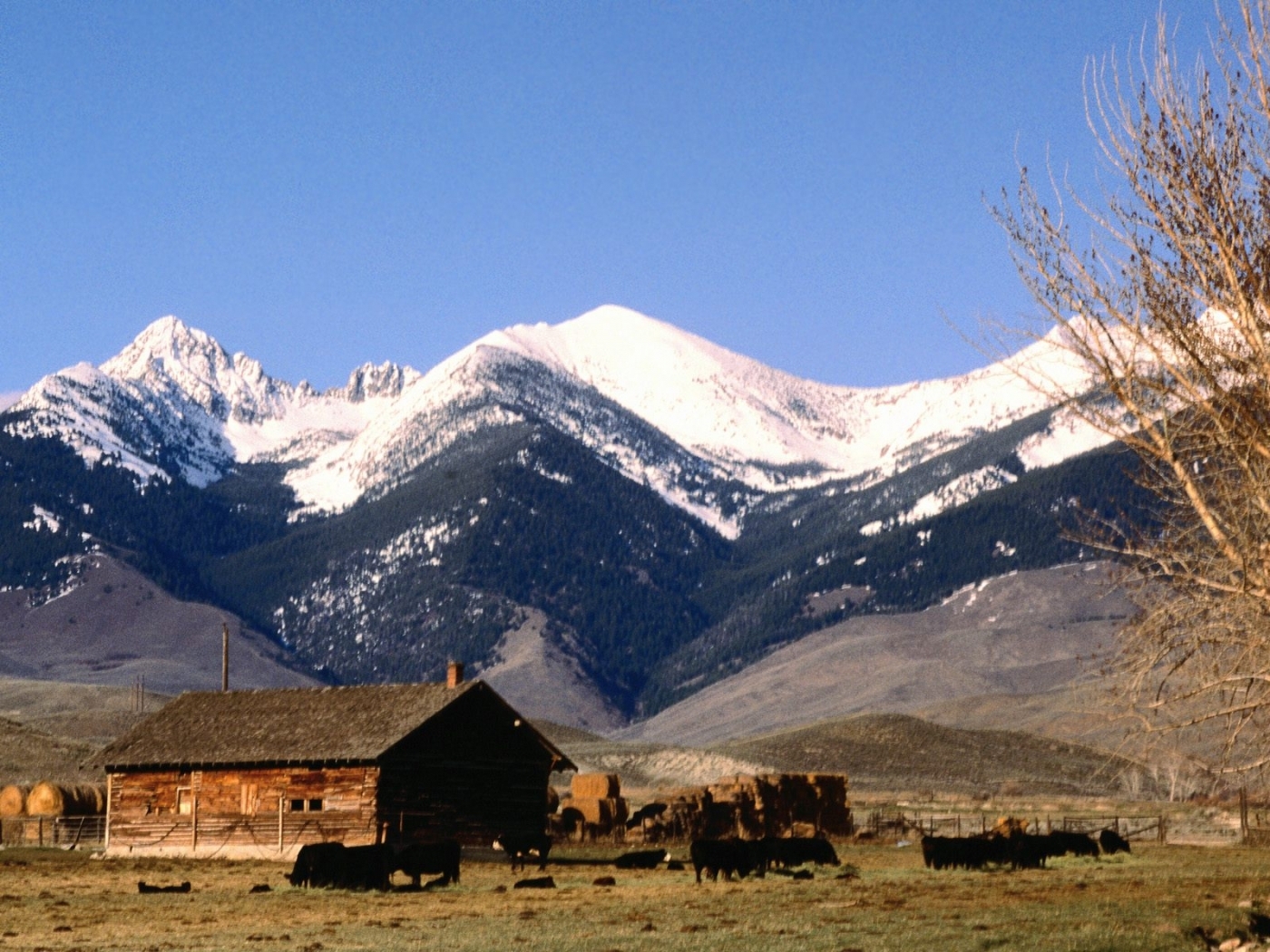 Laden Sie das Mountains, Landschaft, Häuser-Bild kostenlos auf Ihren PC-Desktop herunter