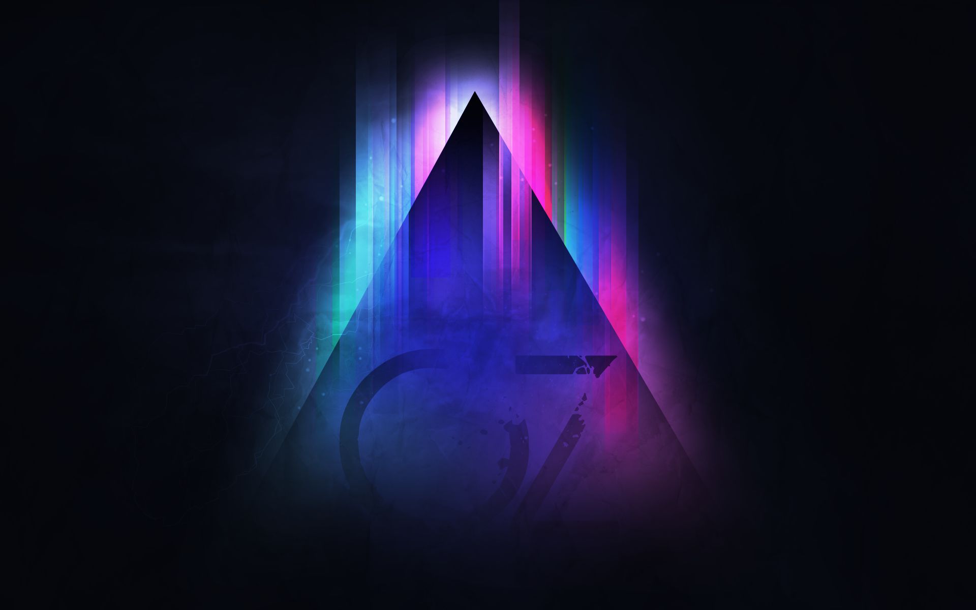 Download mobile wallpaper Triangle, Colors, Abstract for free.