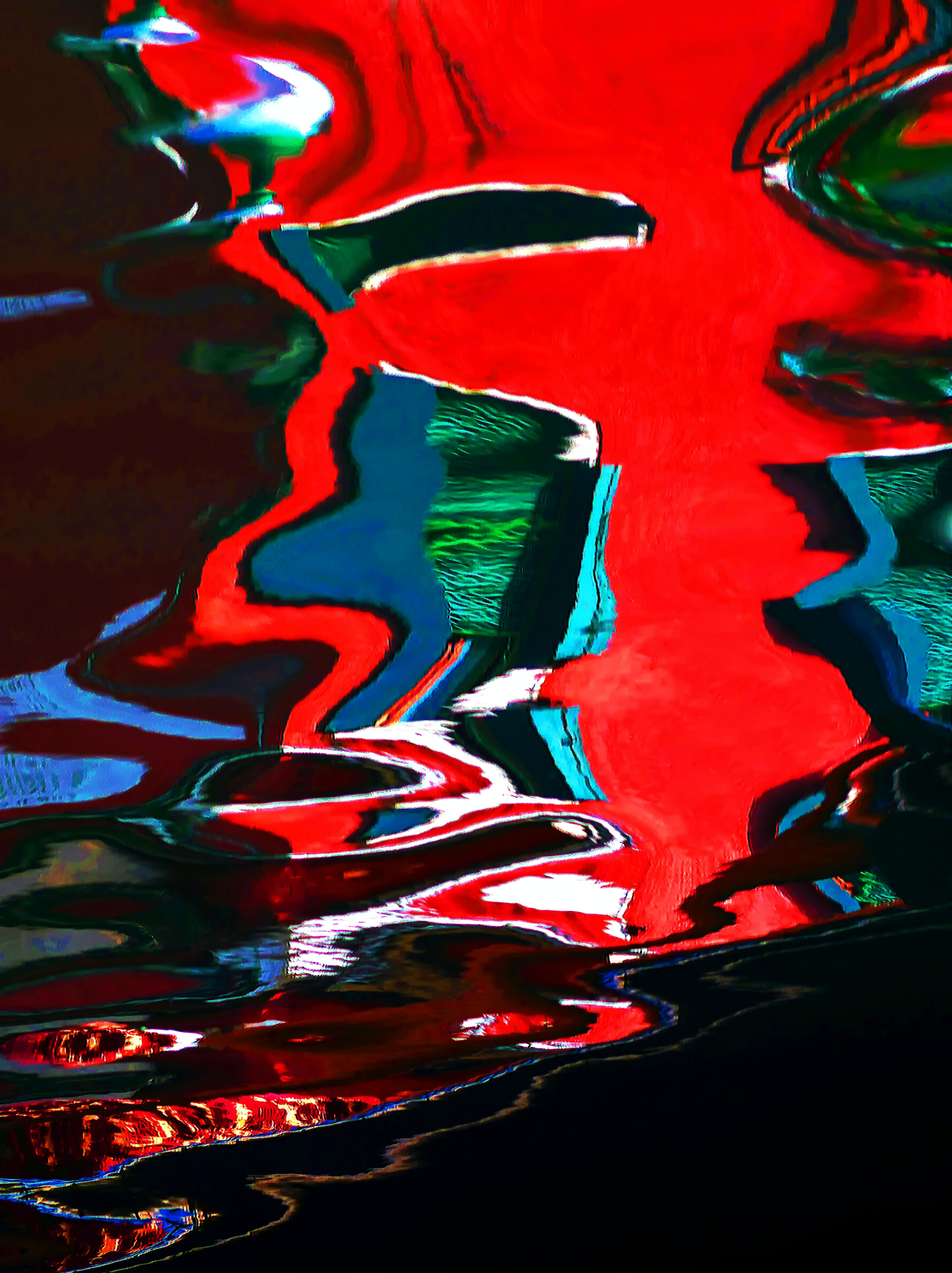 Download mobile wallpaper Distortion, Motley, Paint, Multicolored, Abstract, Art for free.