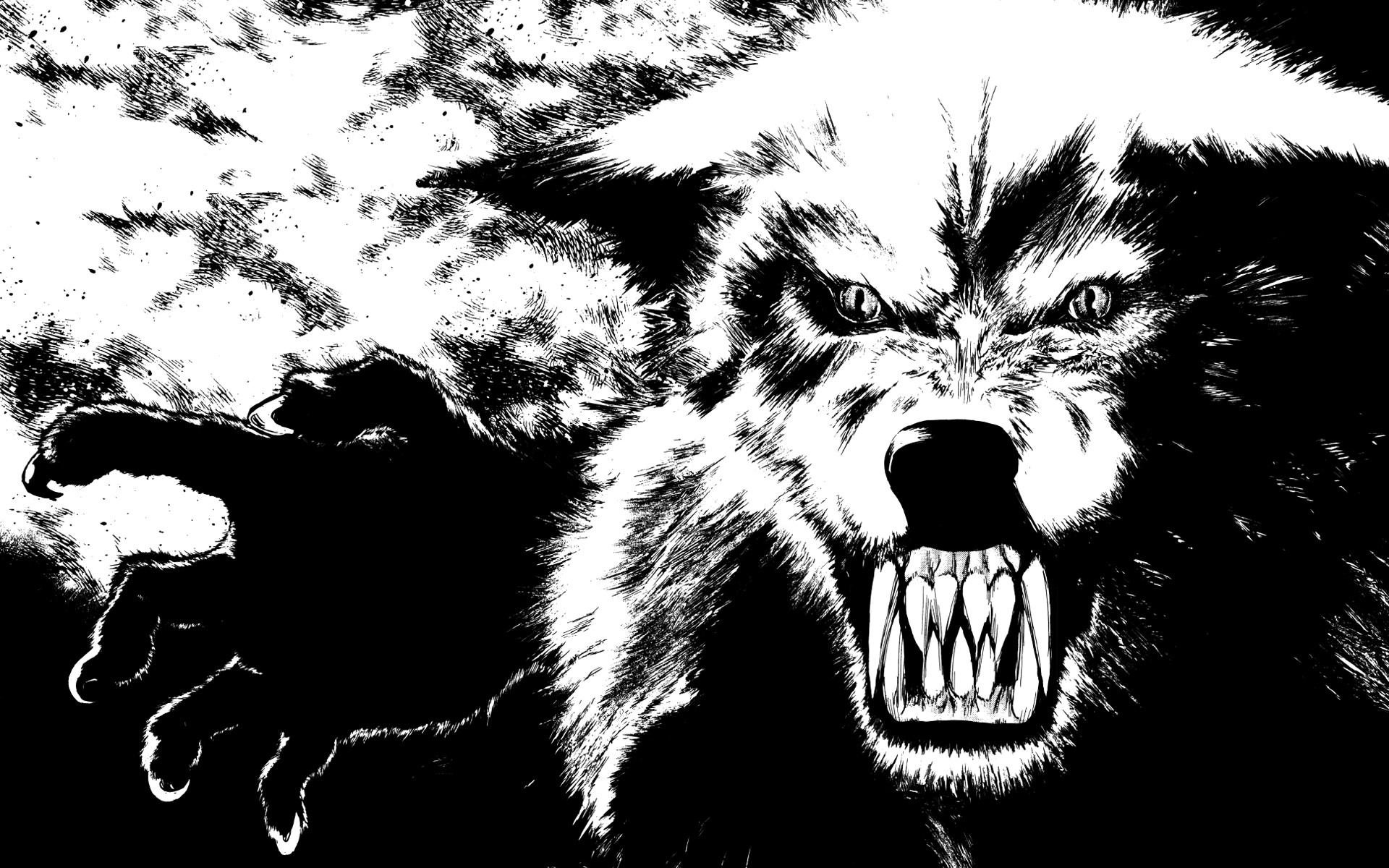 Laden Sie das Düster, Werwolf-Bild kostenlos auf Ihren PC-Desktop herunter
