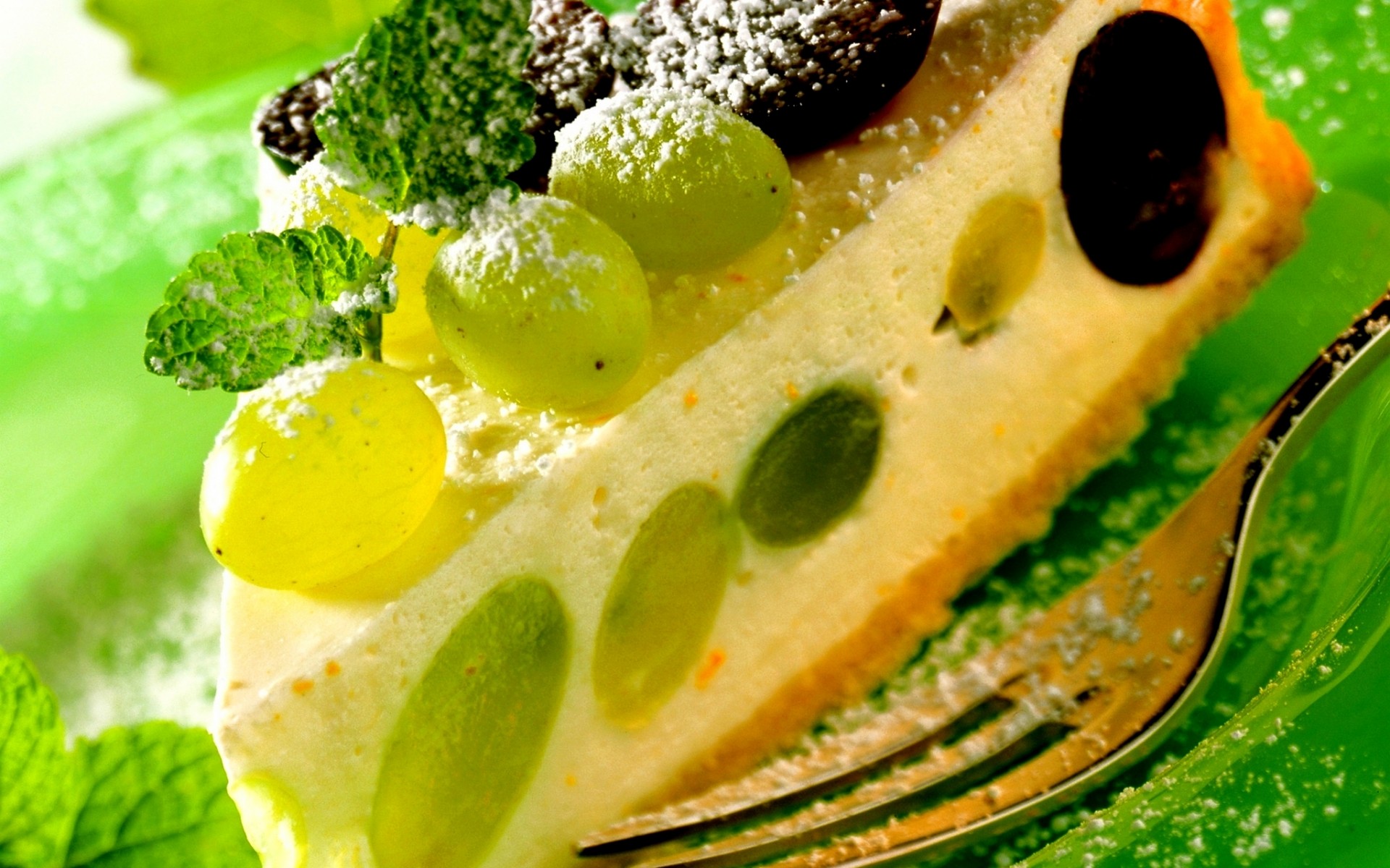 Download mobile wallpaper Food, Dessert, Cheese, Grapes, Cake, Fruit for free.