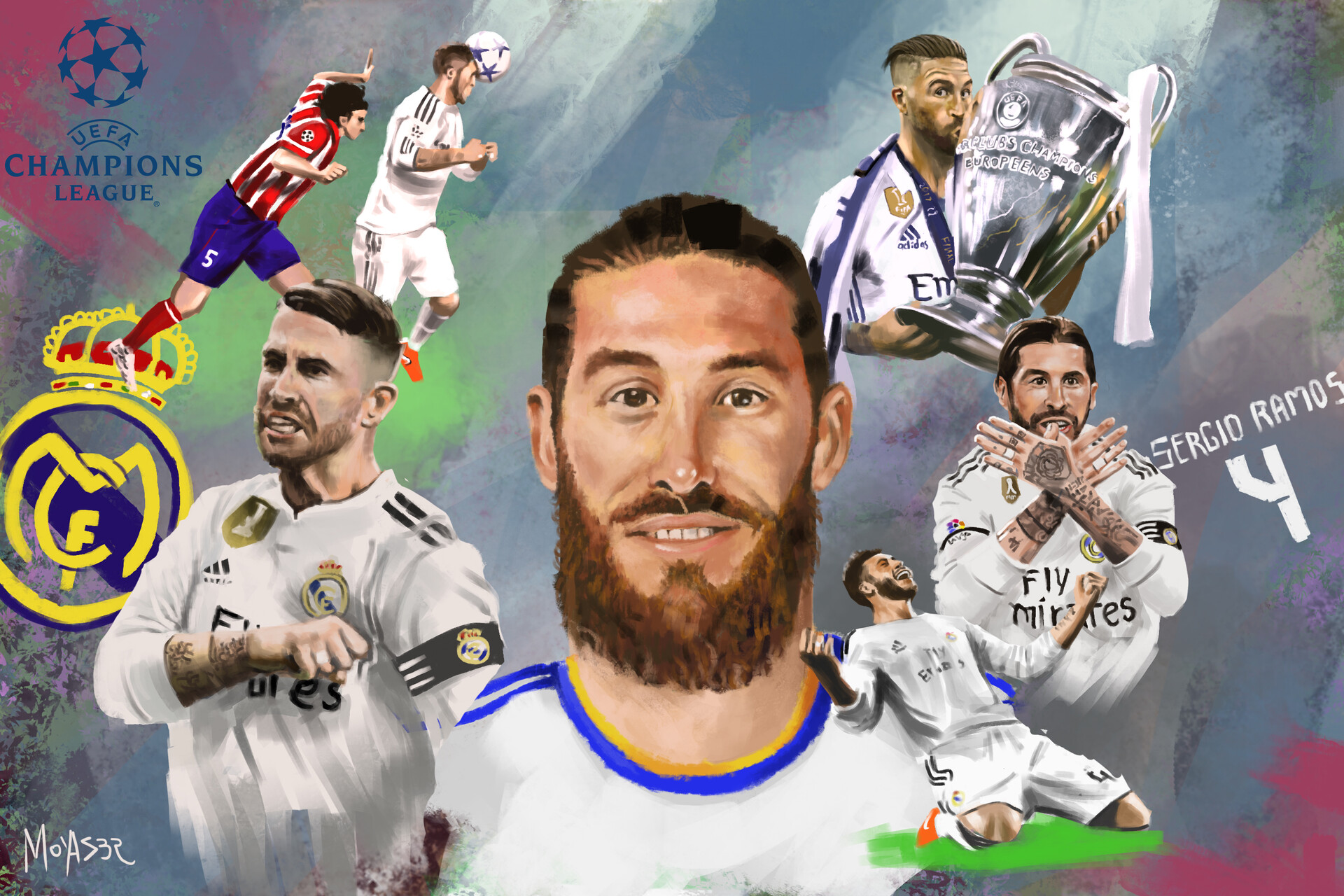 Download mobile wallpaper Sports, Sergio Ramos, Soccer, Real Madrid C F for free.