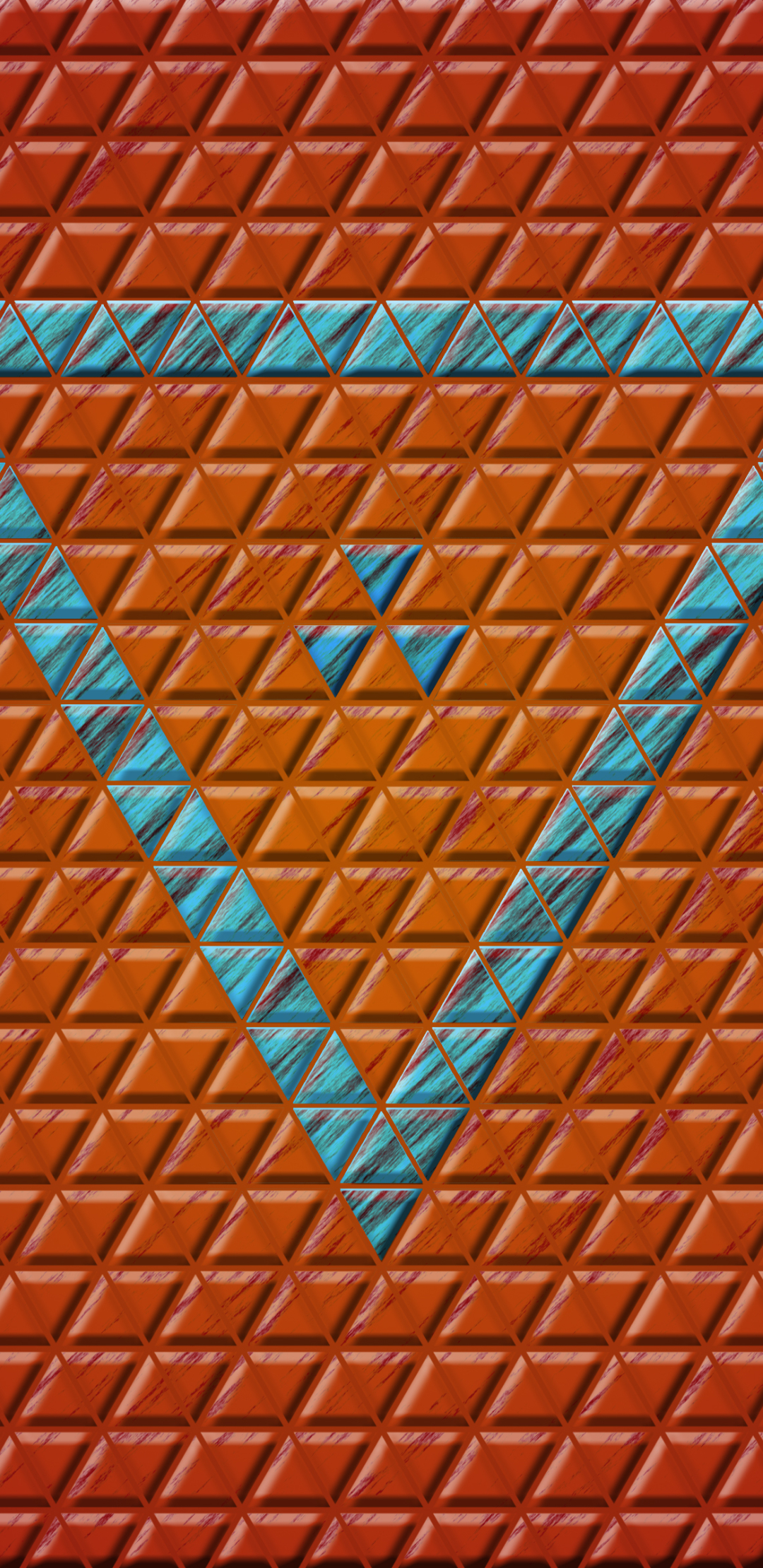 Download mobile wallpaper Abstract, Pattern, Gradient, Triangle, Orange (Color) for free.