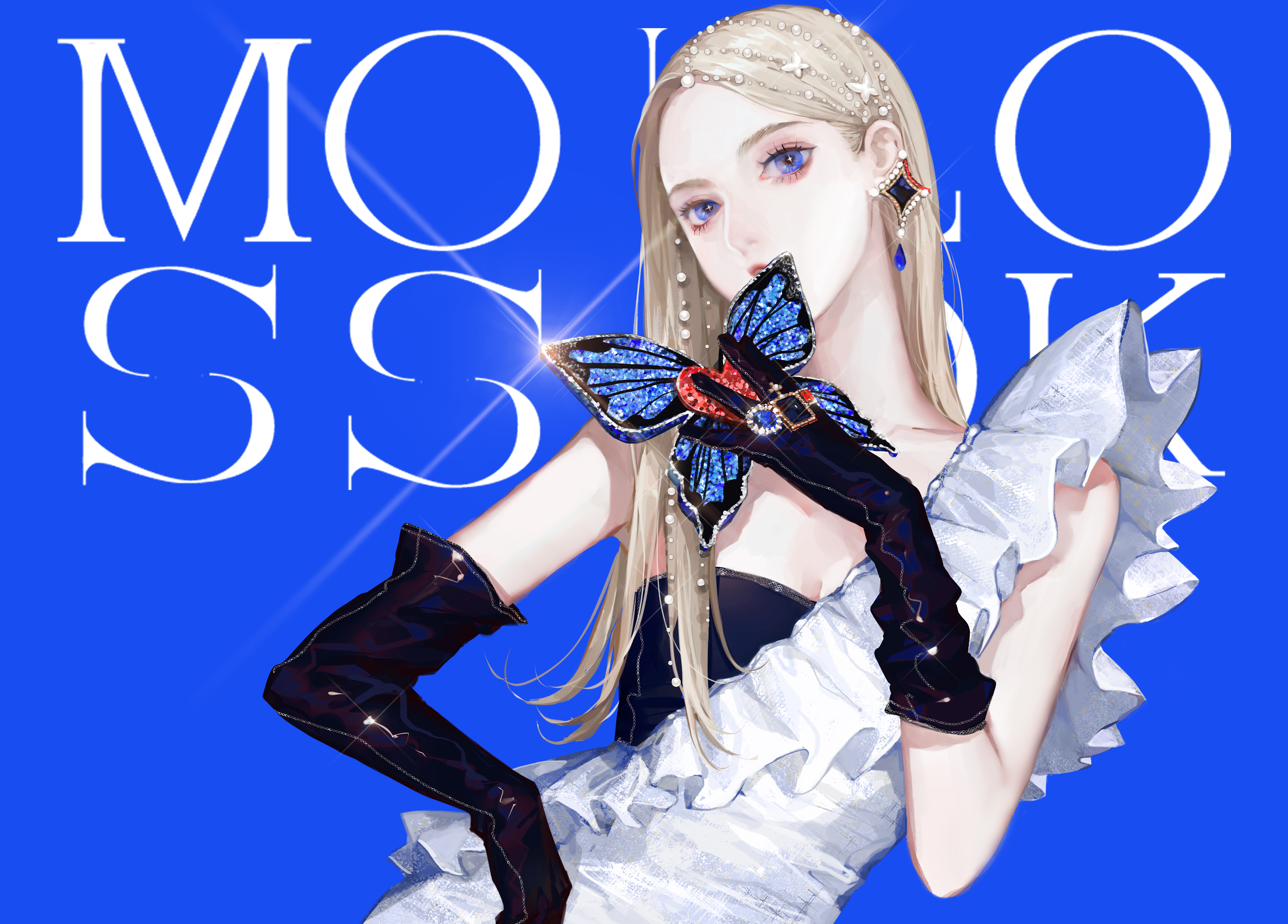 Free download wallpaper Anime, Girl, Blonde, Dress, Fashion on your PC desktop