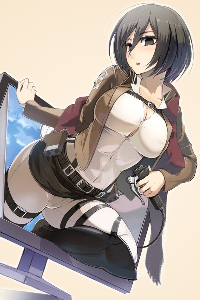 Handy-Wallpaper Animes, Mikasa Ackermann, Attack On Titan kostenlos herunterladen.