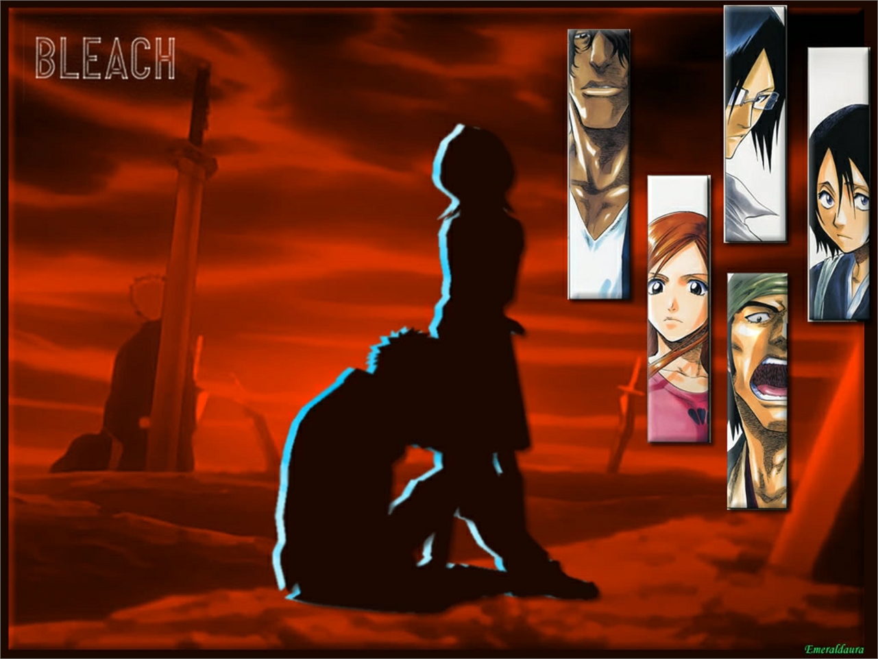 Descarga gratuita de fondo de pantalla para móvil de Animado, Rukia Kuchiki, Bleach: Burîchi, Ichigo Kurosaki, Hanataro Yamada, Orihime Inoue, Uryu Ishida, Yasutora Sado.