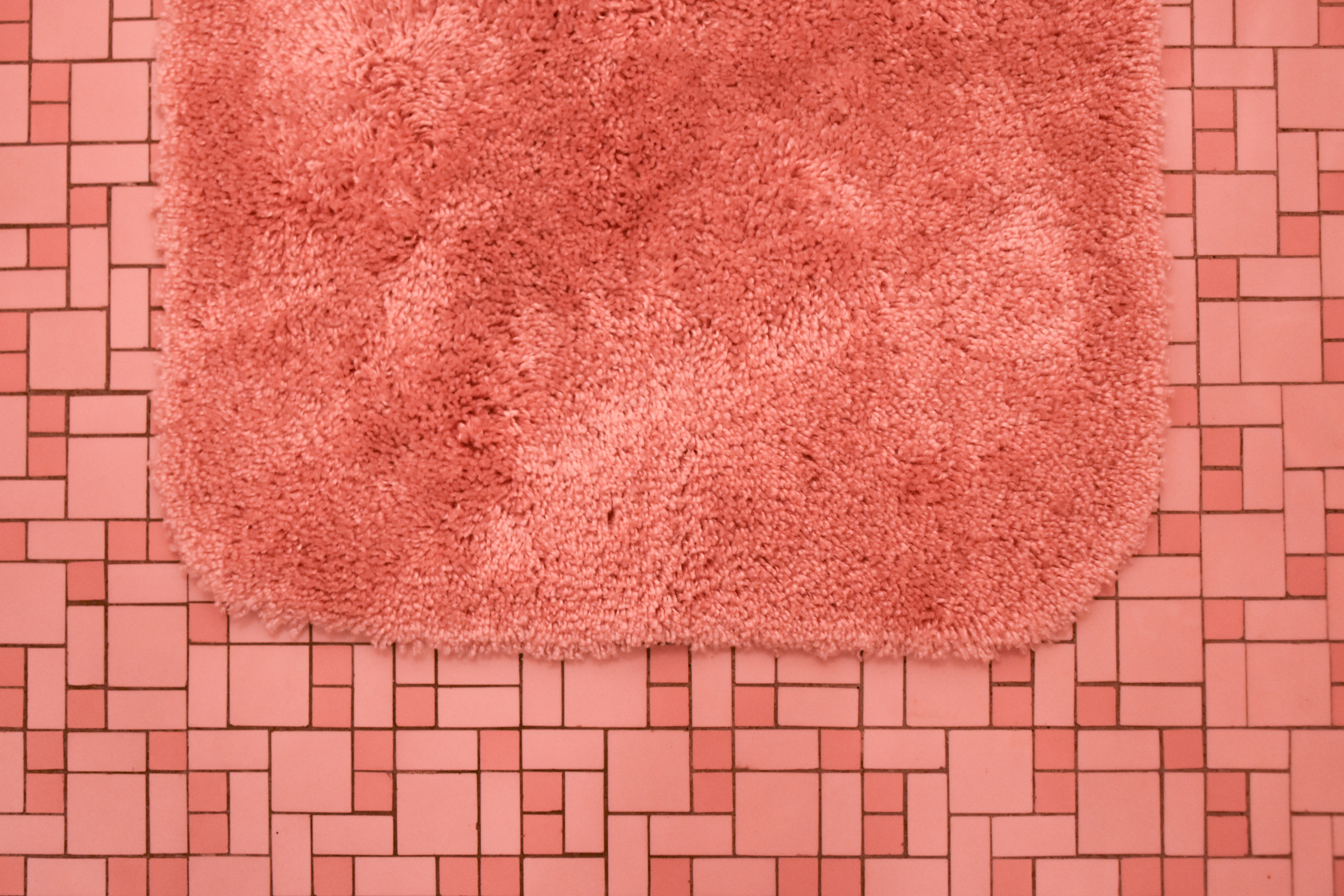 pink, miscellanea, miscellaneous, floor, tile, mat, rug