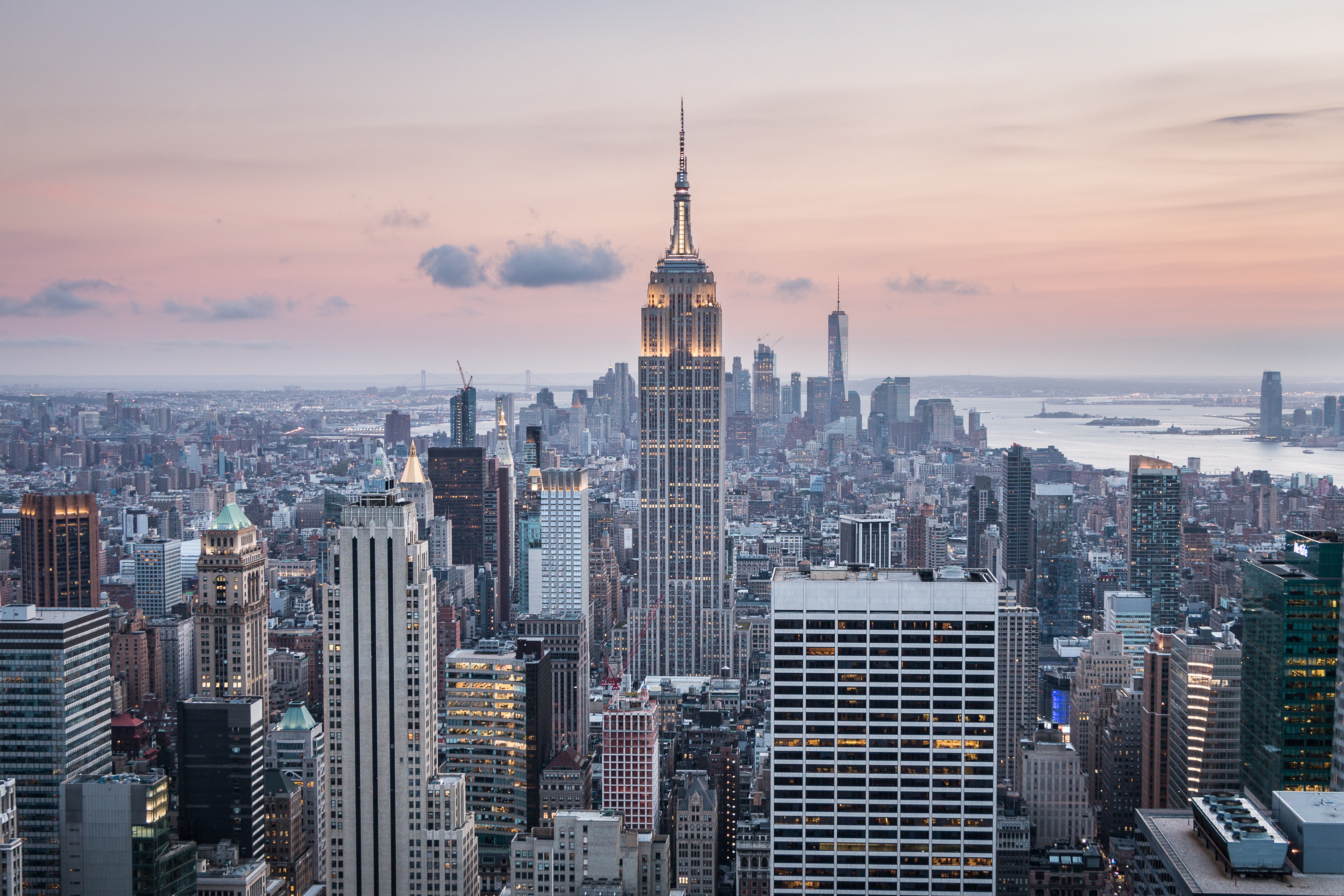 56849 скачать картинку небоскребы, города, вид сверху, сша, нью йорк - обои и заставки бесплатно