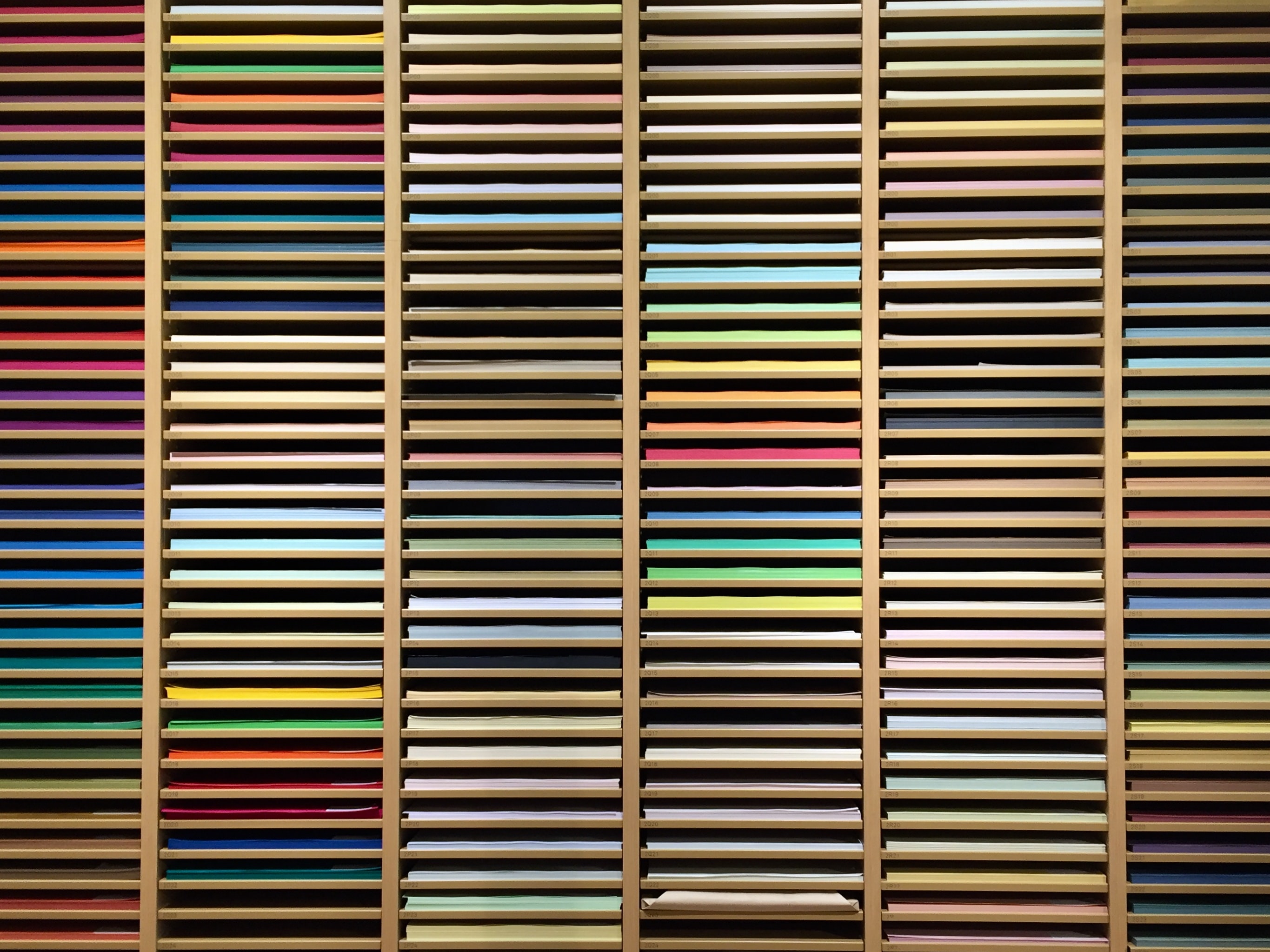 multicolored, miscellanea, miscellaneous, motley, paper, shelf