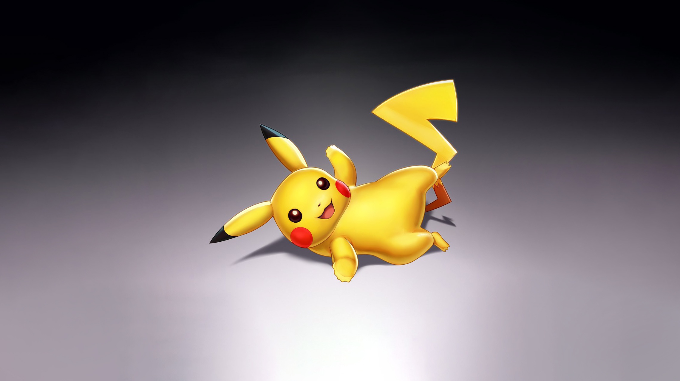 Laden Sie das Pokémon, Minimalistisch, Pikachu, Animes-Bild kostenlos auf Ihren PC-Desktop herunter