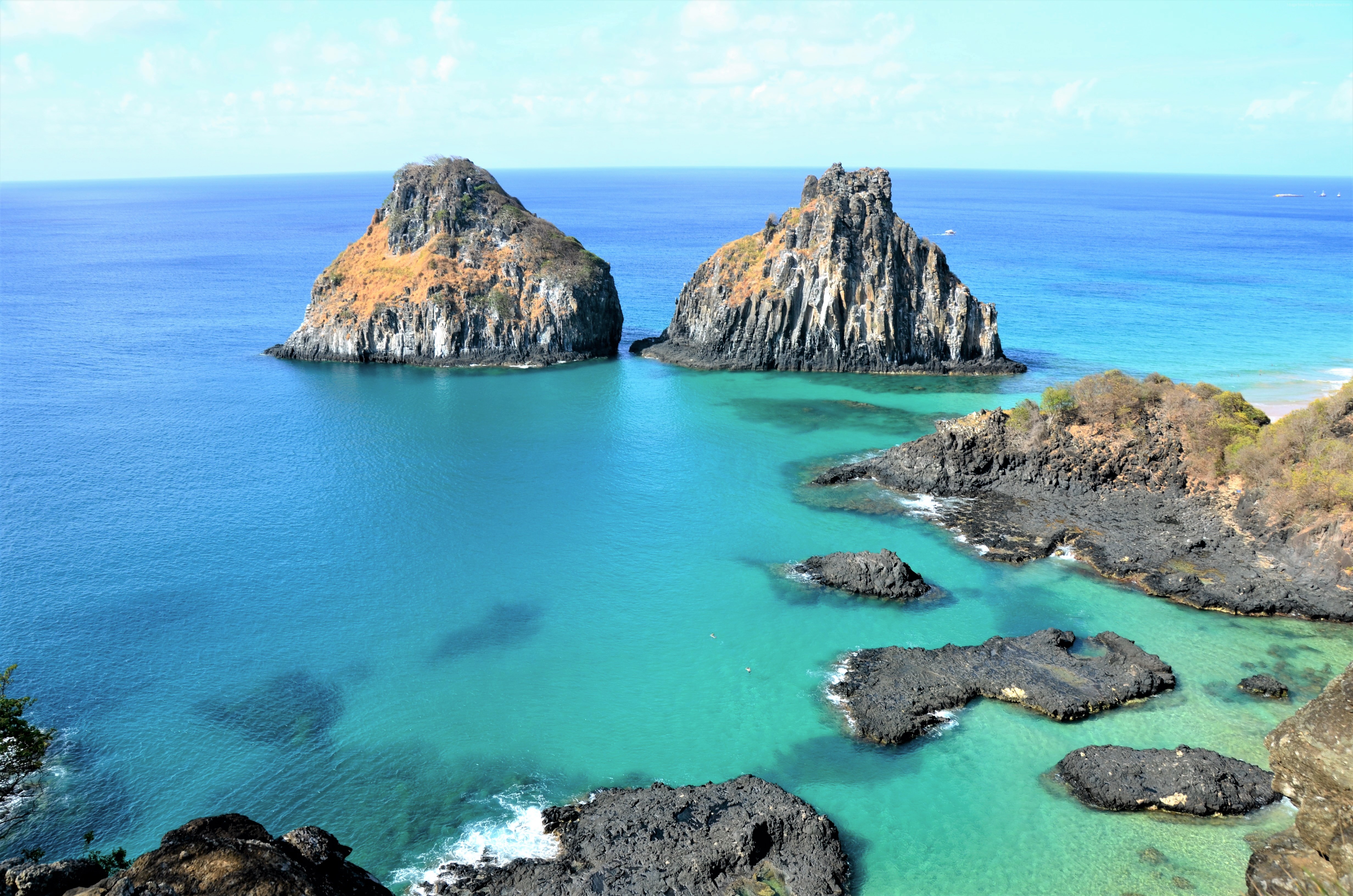 Laden Sie das Horizont, Küste, Ozean, Brasilien, Meer, Erde/natur-Bild kostenlos auf Ihren PC-Desktop herunter
