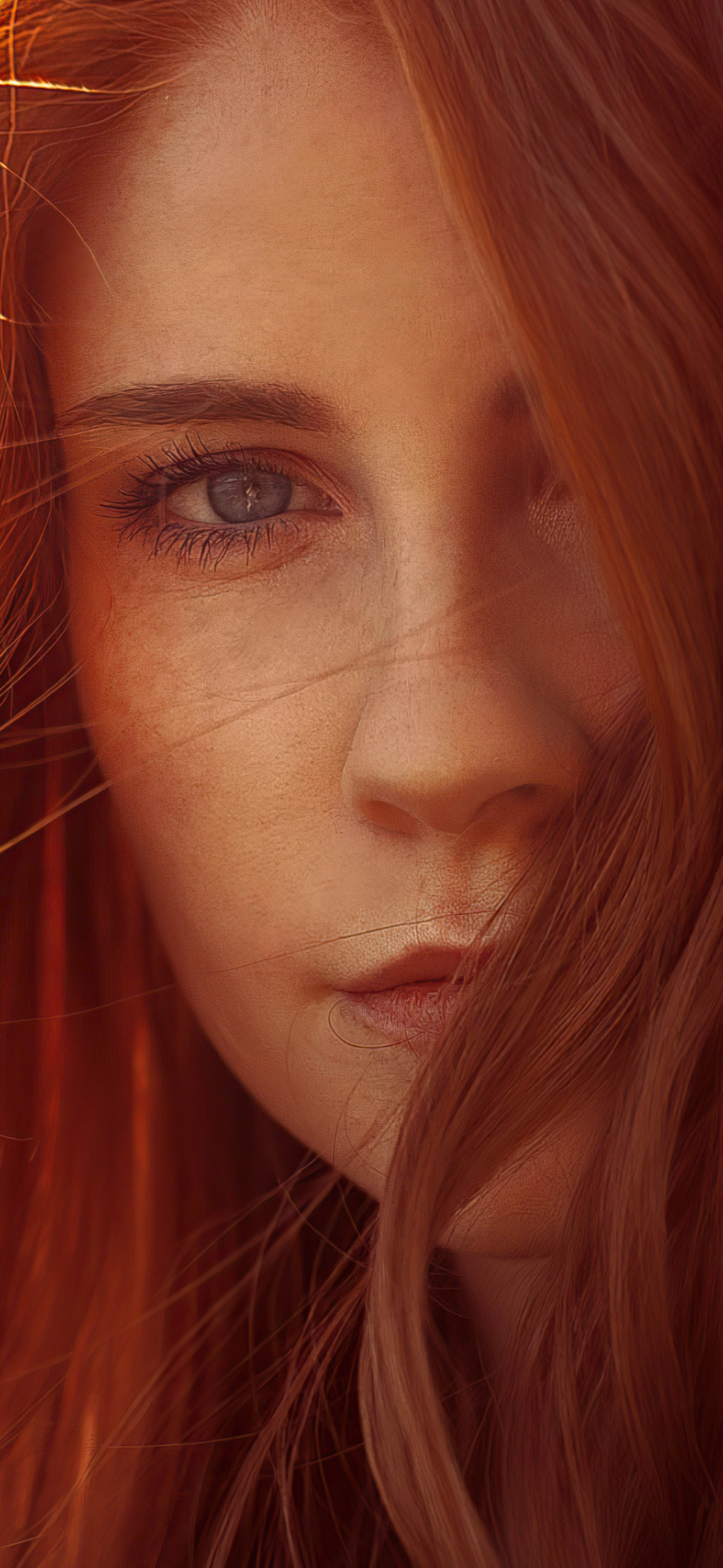 Download mobile wallpaper Redhead, Face, Model, Women for free.