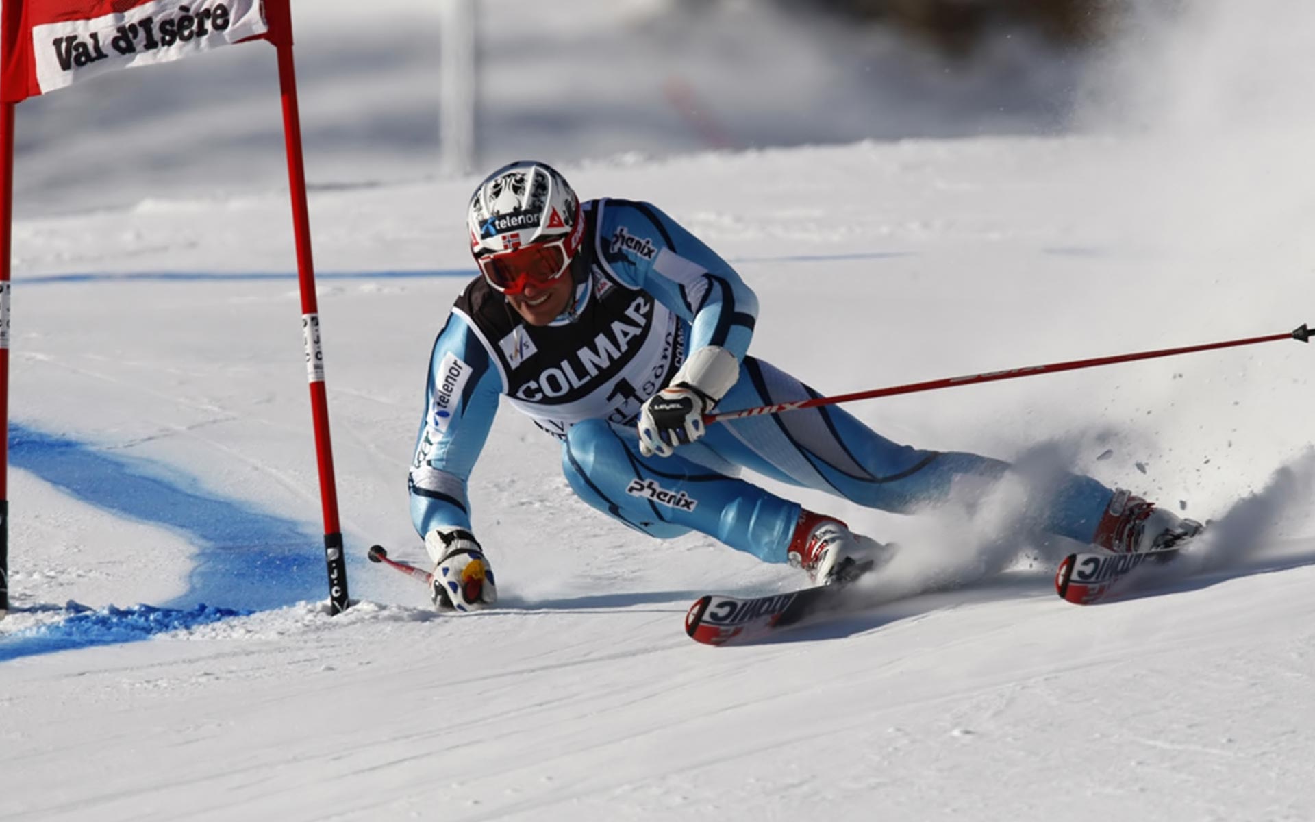 sports, slalom skiing