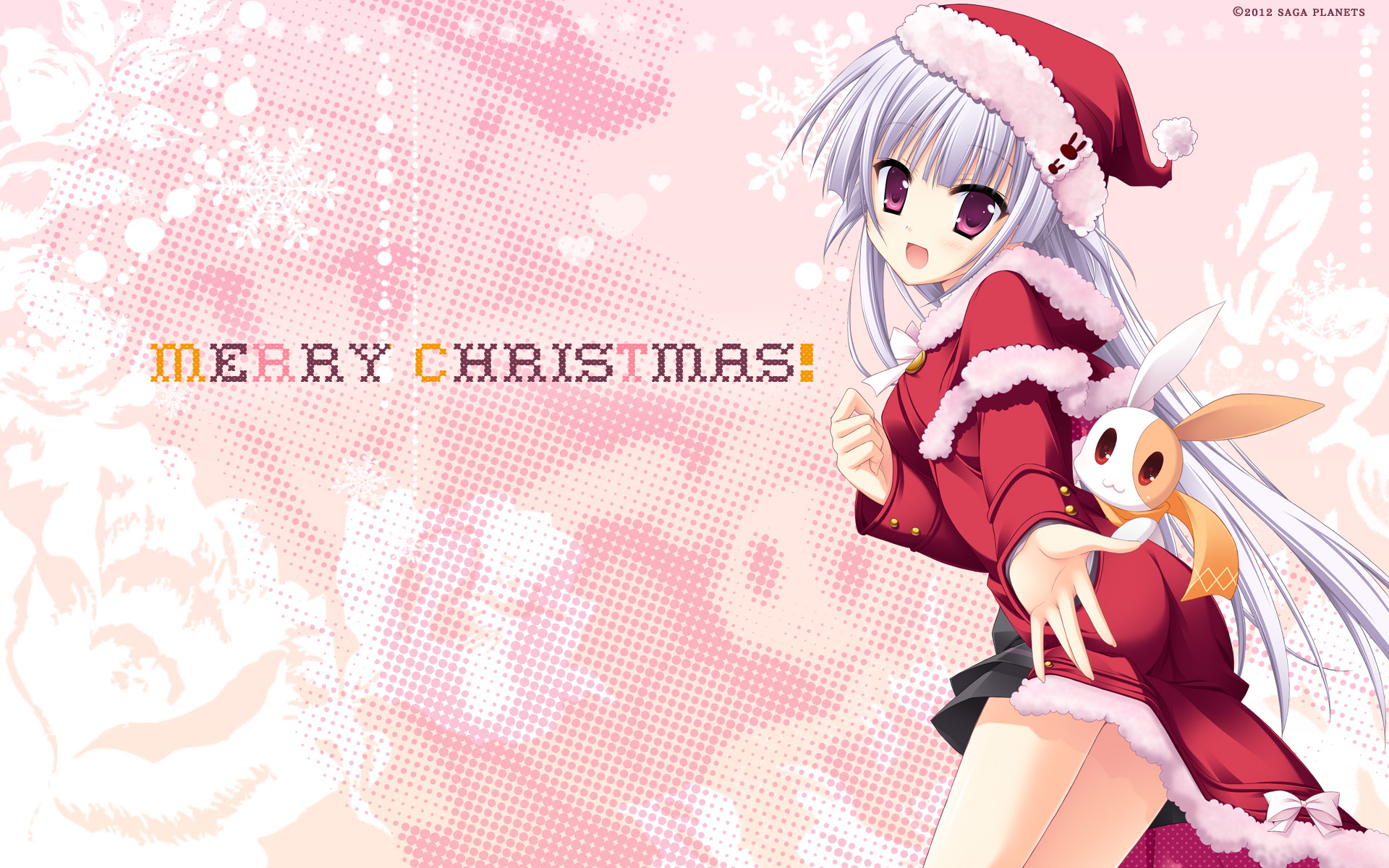 Descarga gratuita de fondo de pantalla para móvil de Navidad, Animado, Feliz Navidad, Sakura Hatsuyuki, Sakura Tamaki.