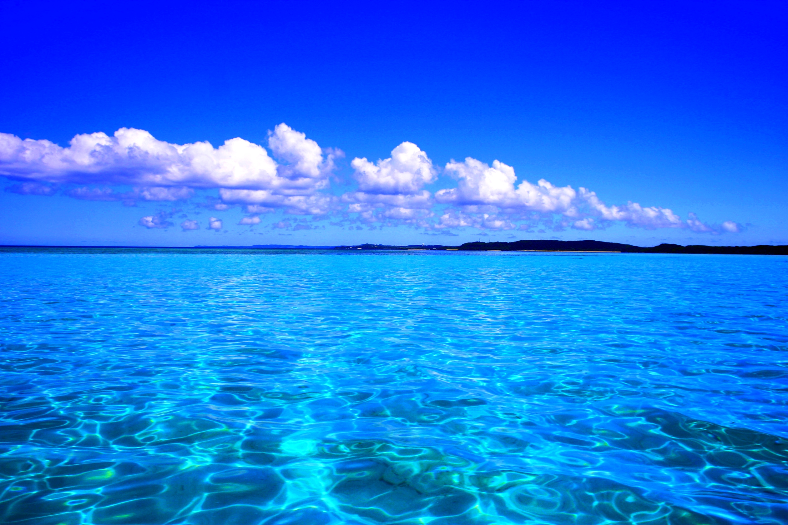 810378 descargar fondo de pantalla océano, mar, turquesa, tierra/naturaleza, azul, caribe, horizonte, cielo: protectores de pantalla e imágenes gratis