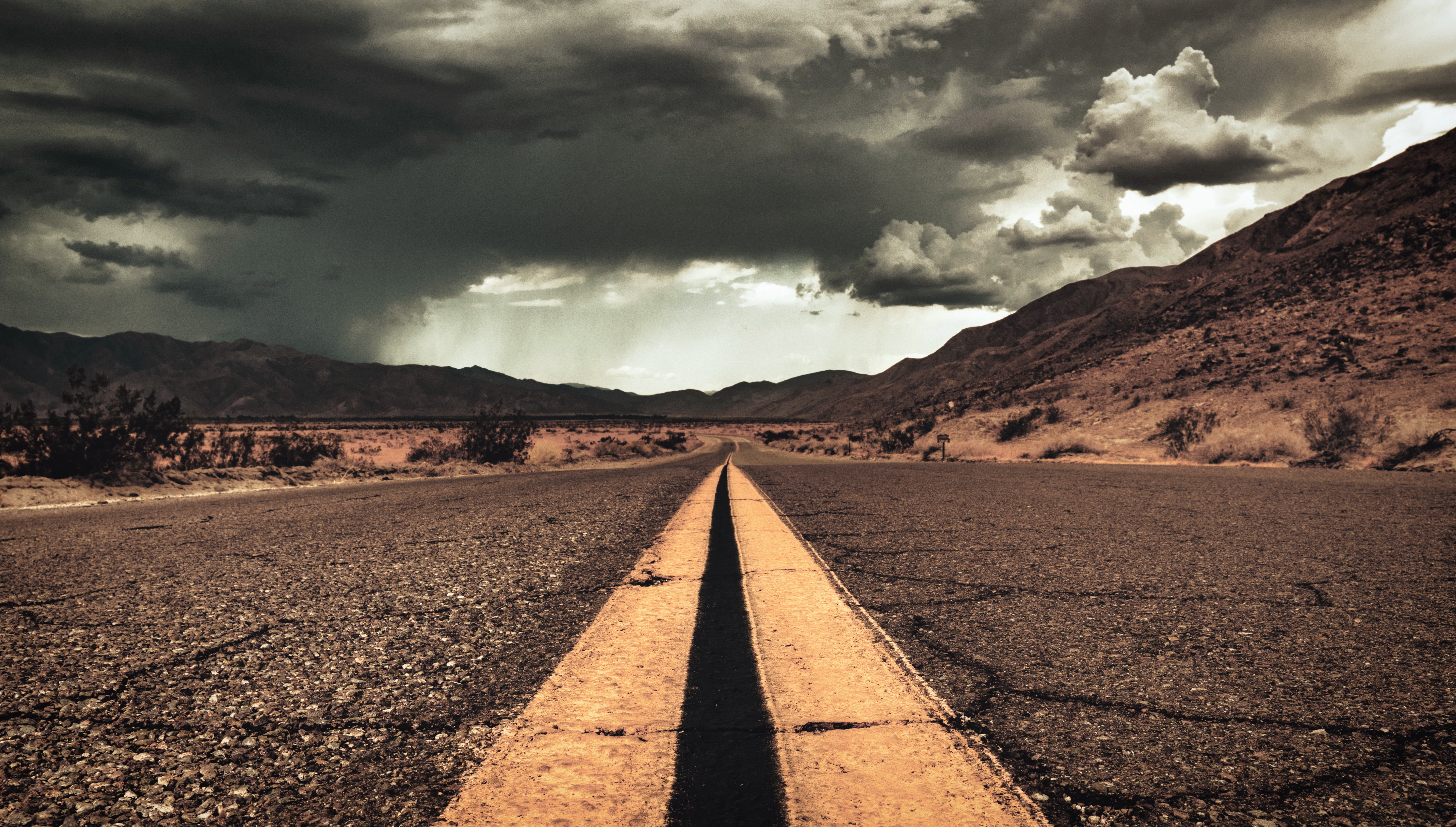 Download mobile wallpaper Sky, Road, Cloud, Man Made for free.