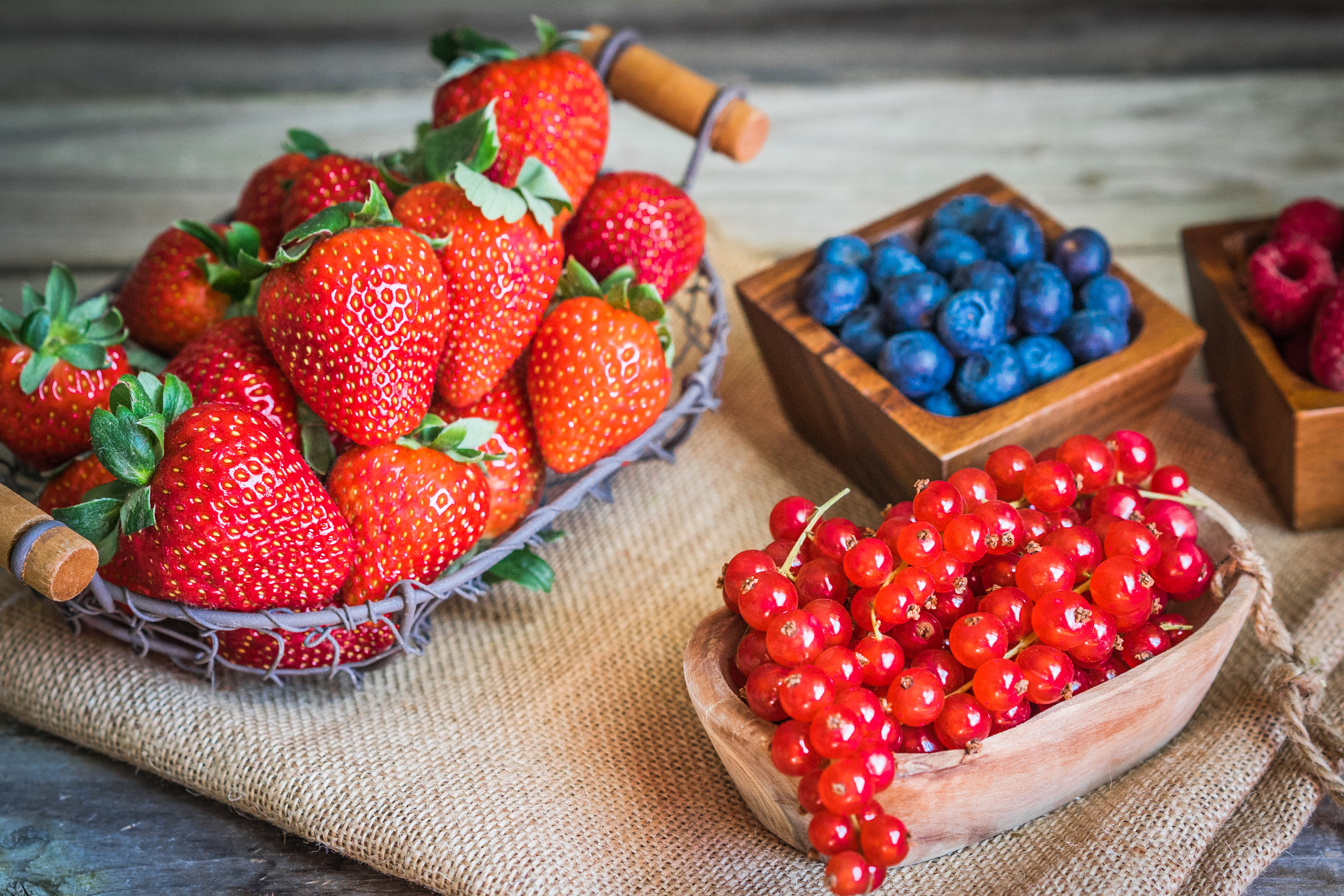 Laden Sie das Erdbeere, Frucht, Heidelbeere, Nahrungsmittel, Stillleben, Johannisbeeren-Bild kostenlos auf Ihren PC-Desktop herunter
