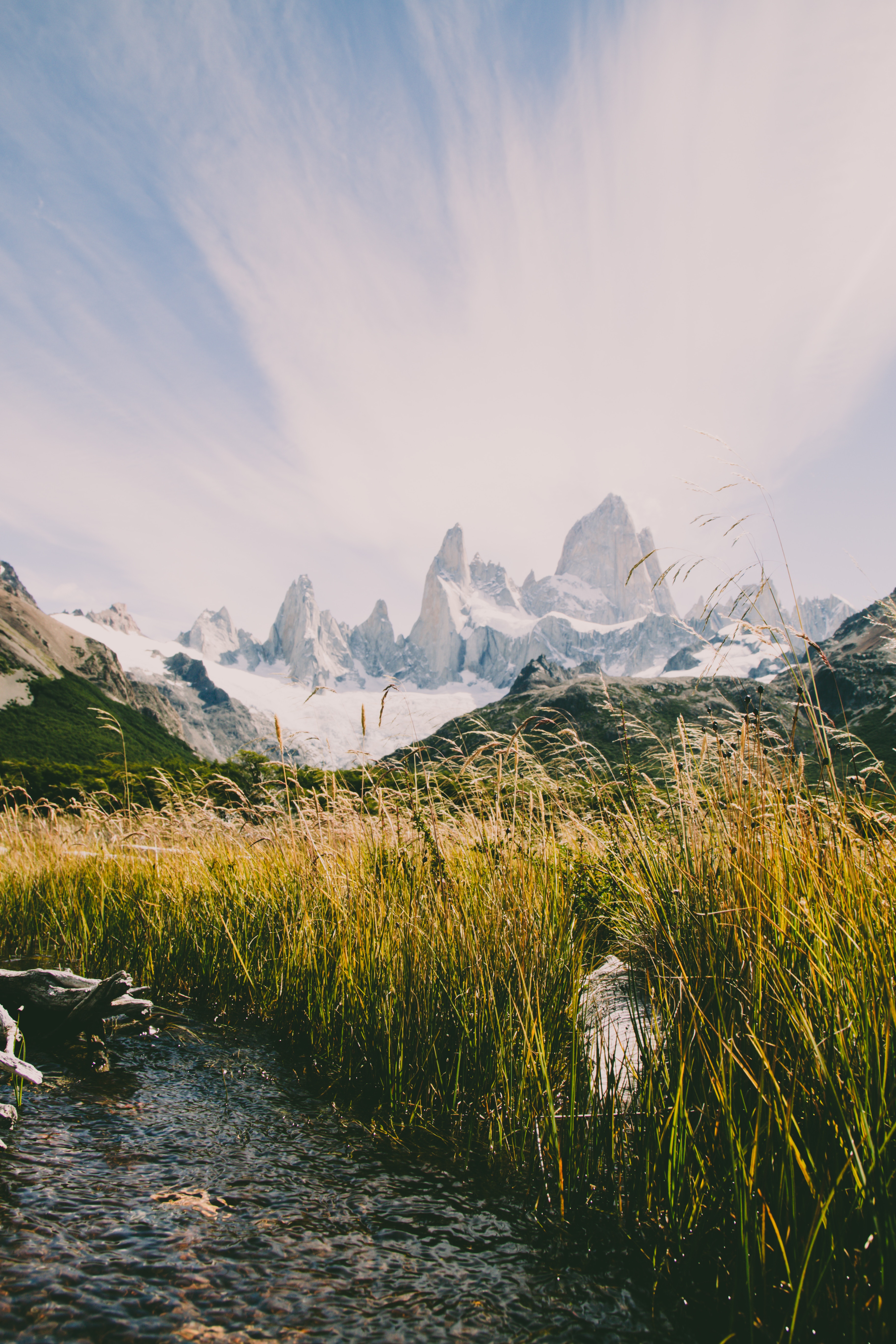 Laden Sie das Bergkette, Natur, Gebirge, Grass, Mountains, Flüsse, Landschaft-Bild kostenlos auf Ihren PC-Desktop herunter