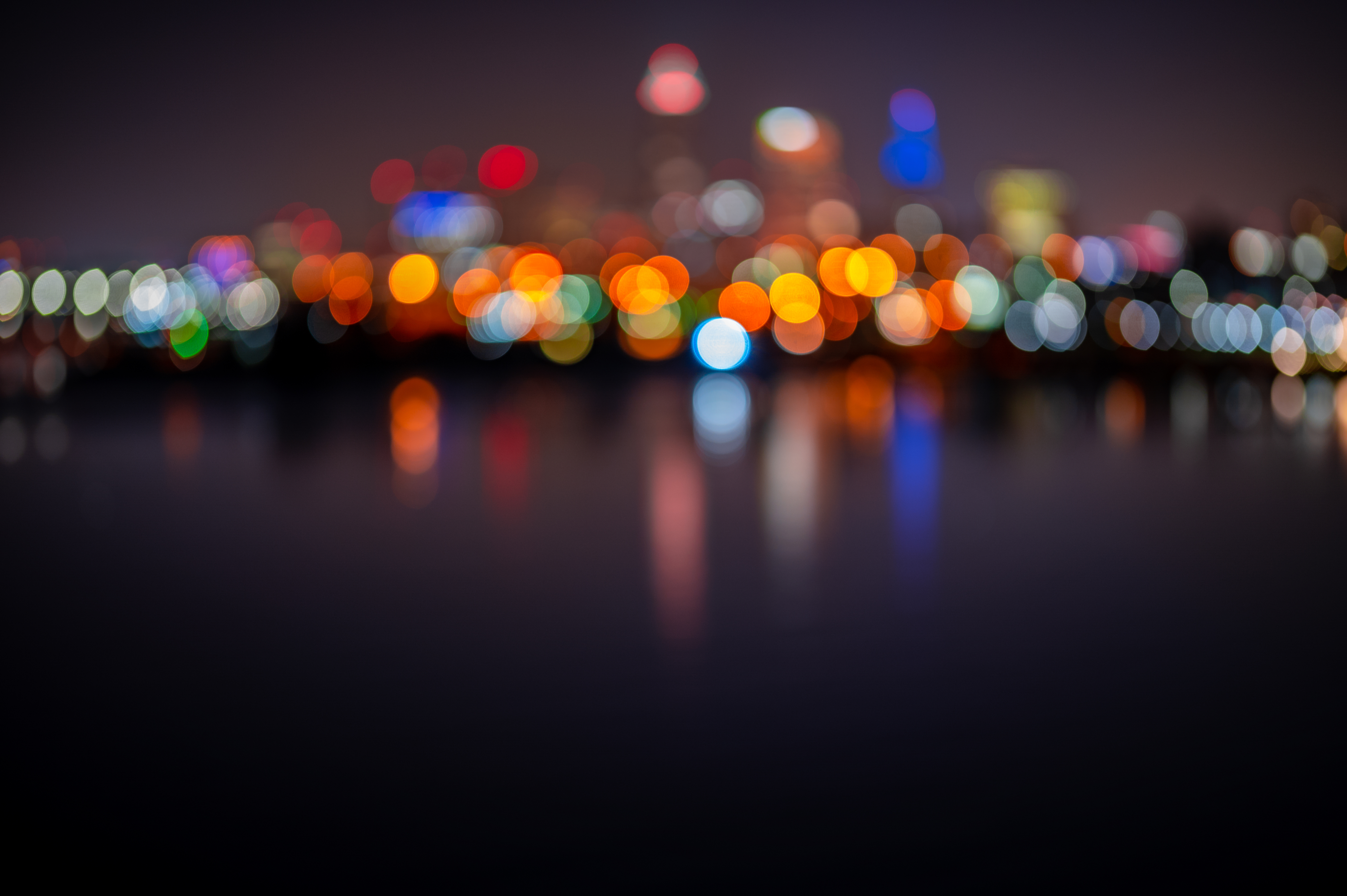 Free download wallpaper Abstract, Lights, Blur, Smooth, Bokeh, Boquet, City, Glare, Circles on your PC desktop