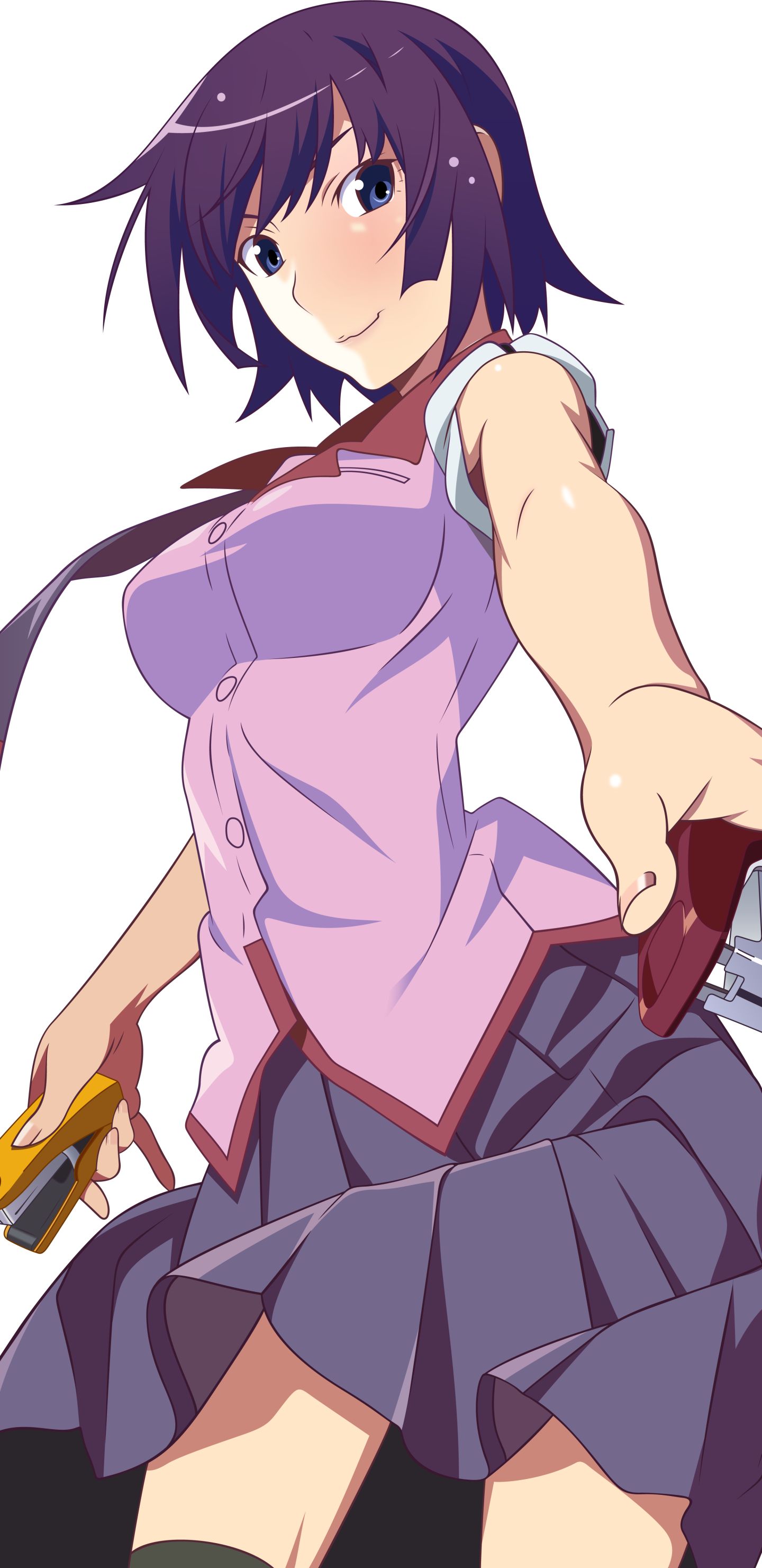 Handy-Wallpaper Animes, Monogatari (Serie), Hitagi Senjogahara kostenlos herunterladen.