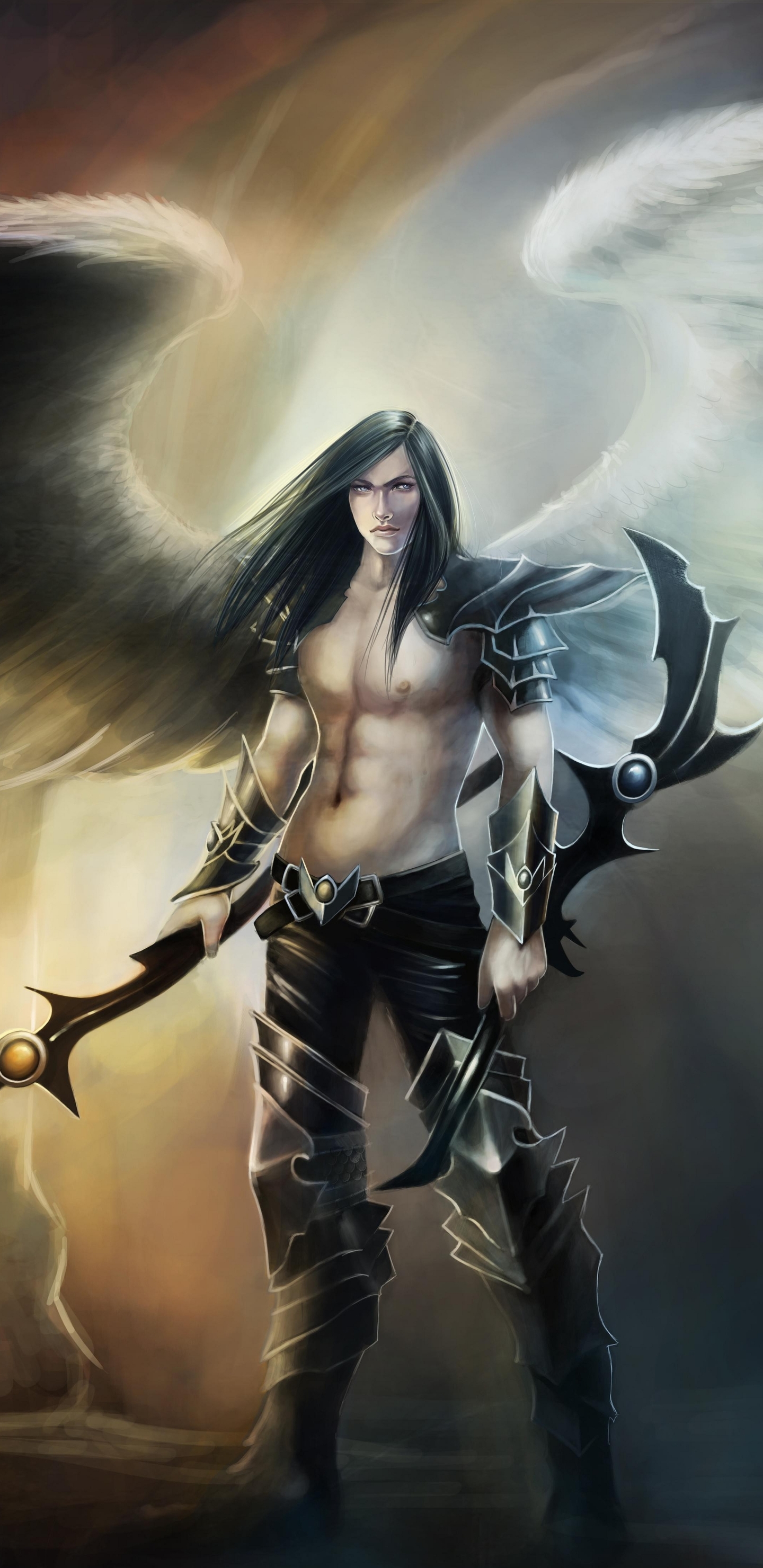 Download mobile wallpaper Fantasy, Wings, Angel, Angel Warrior for free.