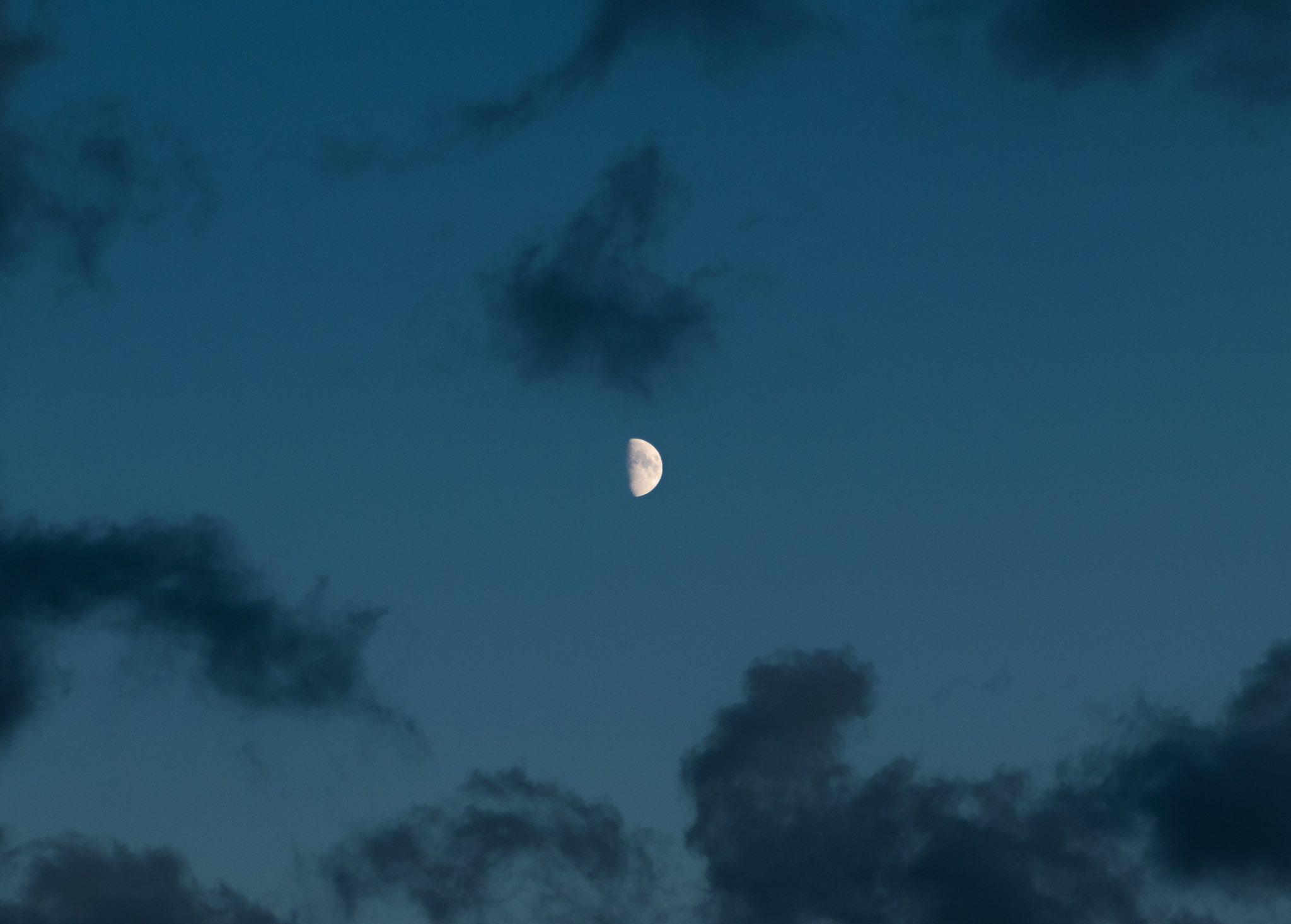 Download mobile wallpaper Night, Moon, Earth for free.