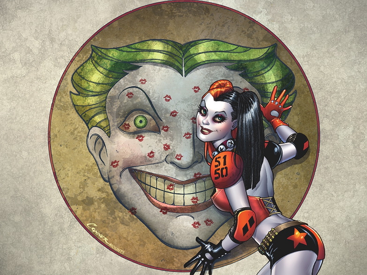 Handy-Wallpaper Comics, Harley Quinn kostenlos herunterladen.