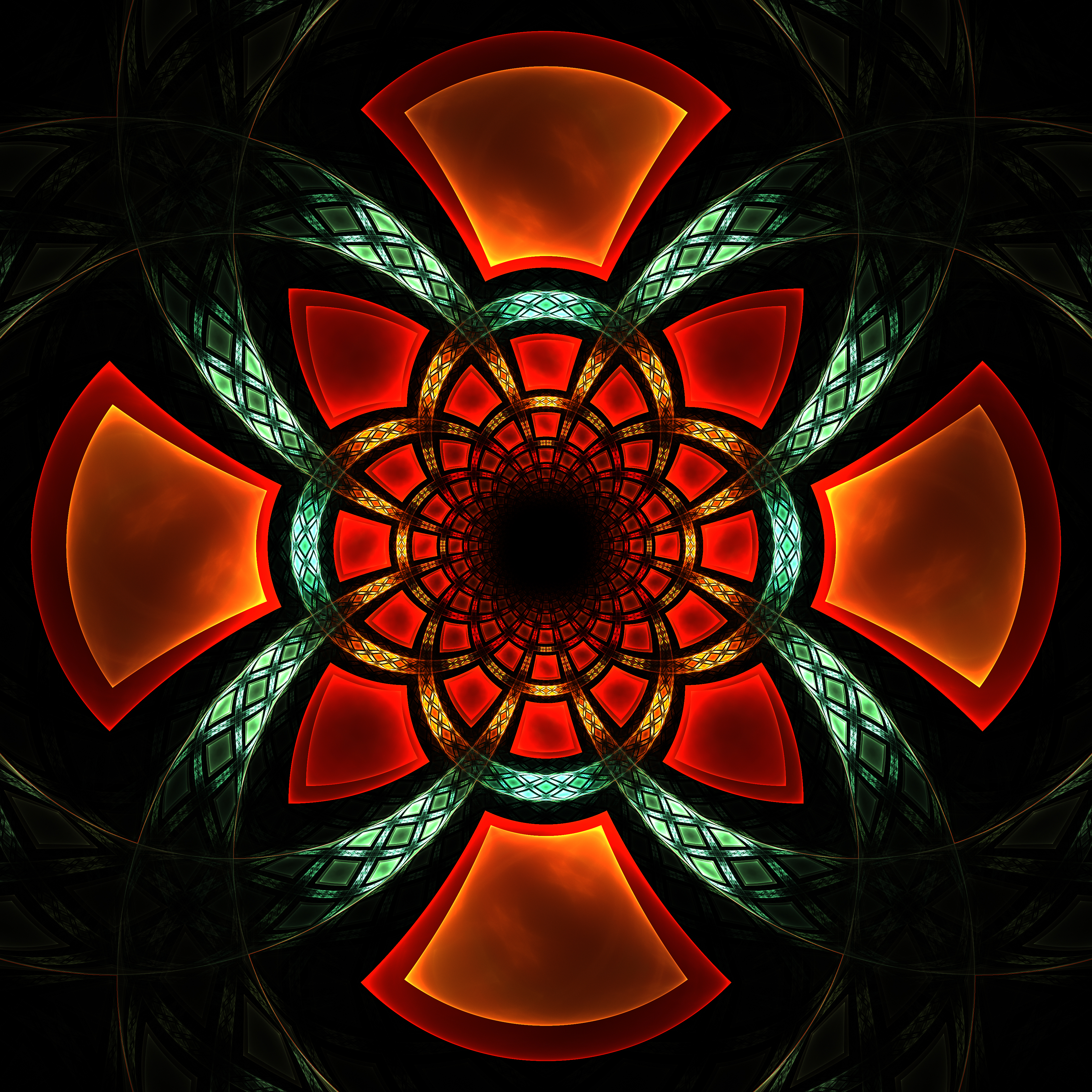 Free download wallpaper Abstract, Glow, Symmetry, Pattern, Fractal on your PC desktop