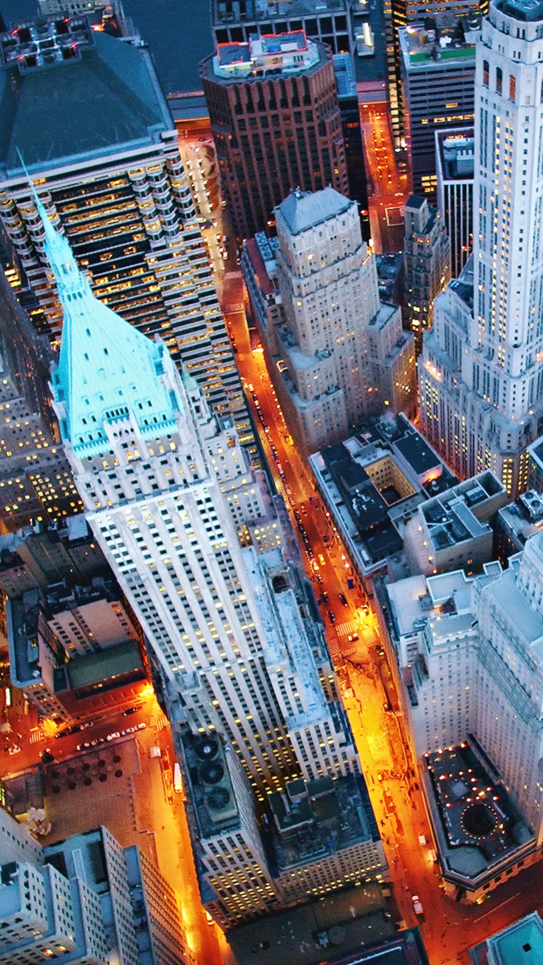無料モバイル壁紙都市, 街, 超高層ビル, 建物, 光, ニューヨーク, 夜, マンメイドをダウンロードします。