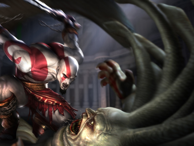 Handy-Wallpaper God Of War, Computerspiele, Kratos (Gott Des Krieges), God Of War Ii kostenlos herunterladen.