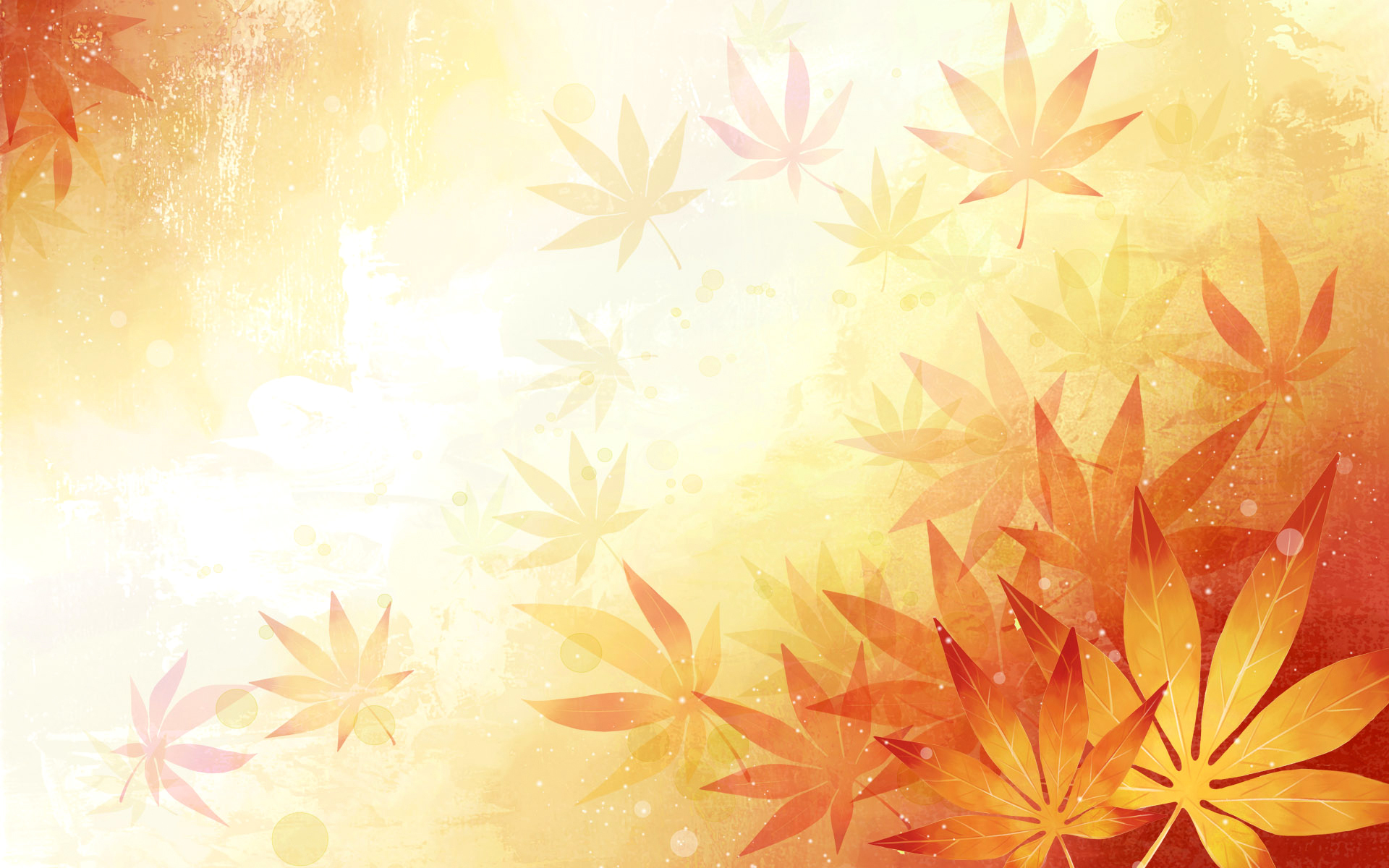 Download mobile wallpaper Leaf, Fall, Artistic, Orange (Color) for free.