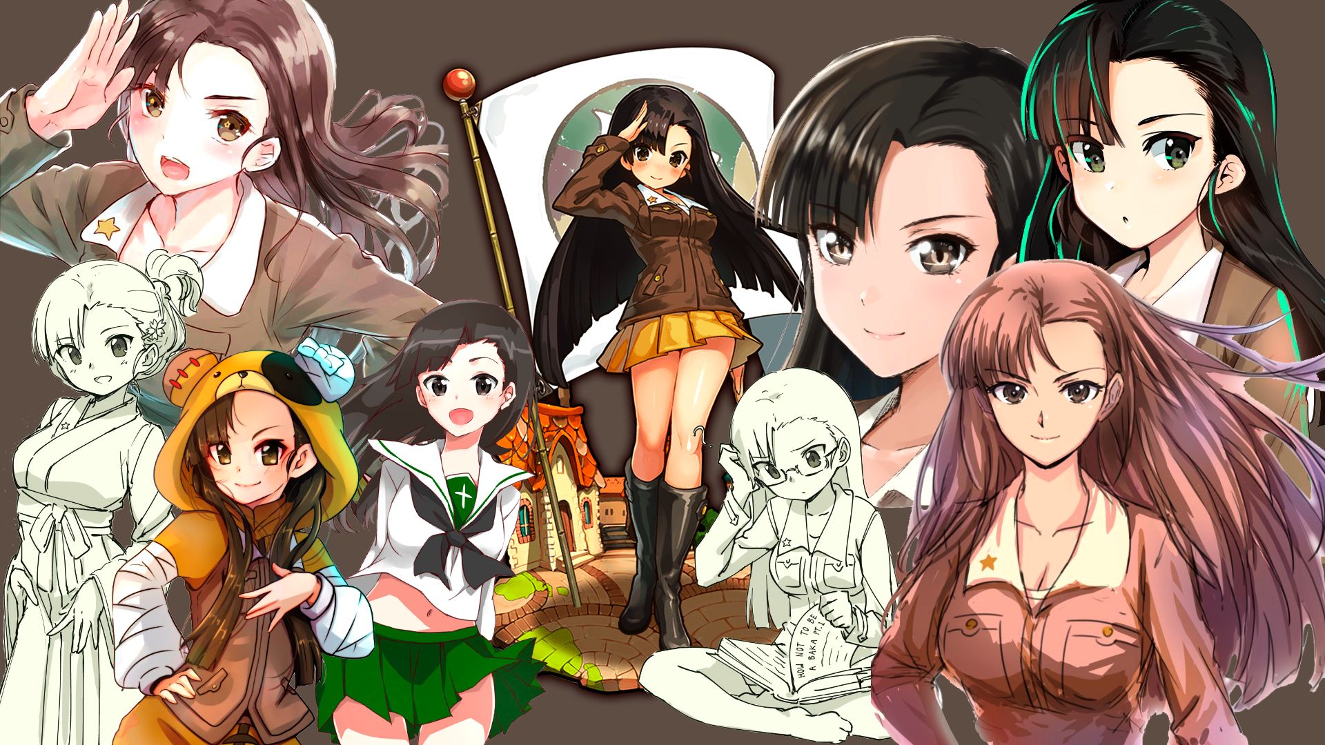 Download mobile wallpaper Anime, Girls Und Panzer, Kinuyo Nishi for free.