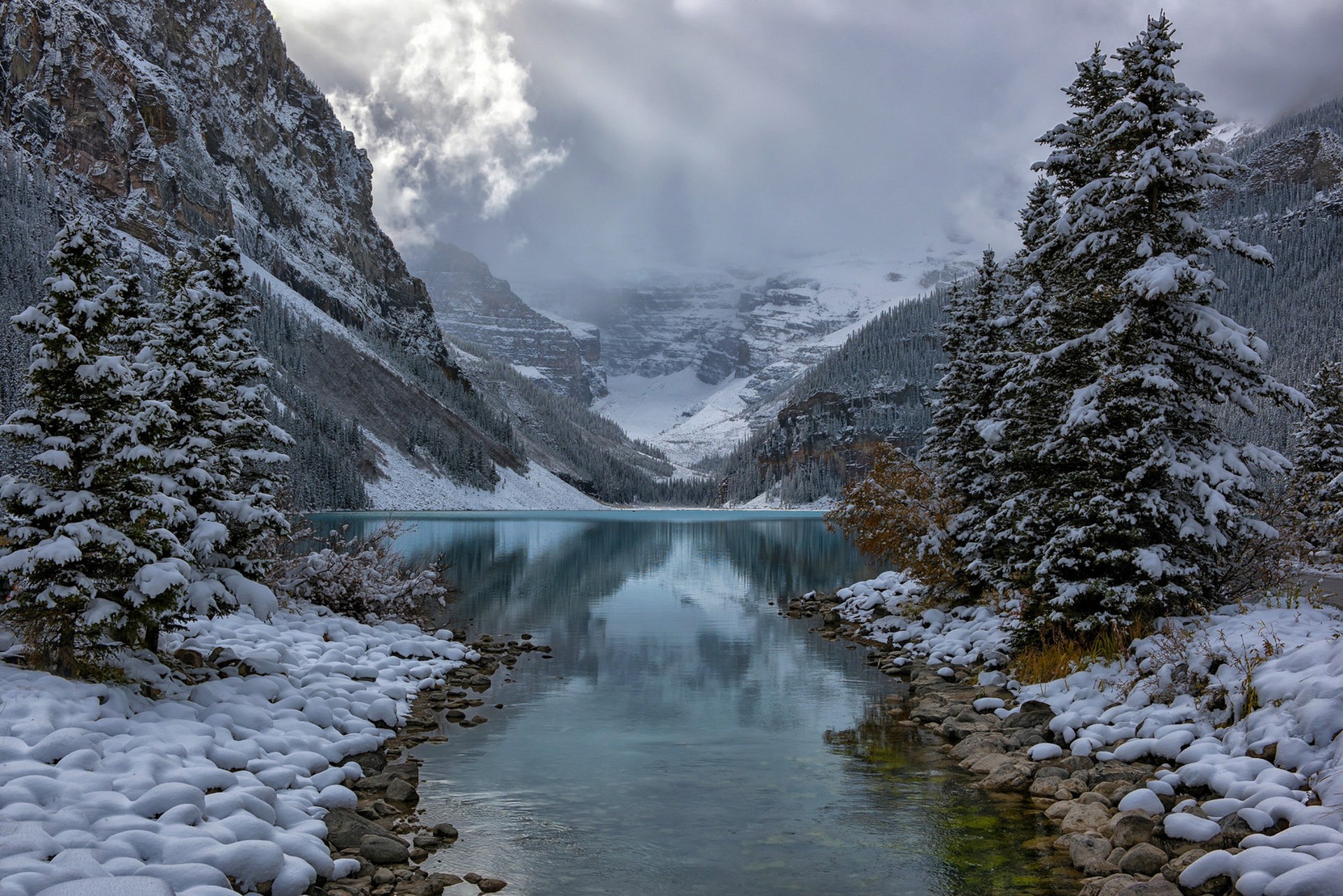 Download mobile wallpaper Winter, Nature, Snow, Lakes, Lake, Earth for free.