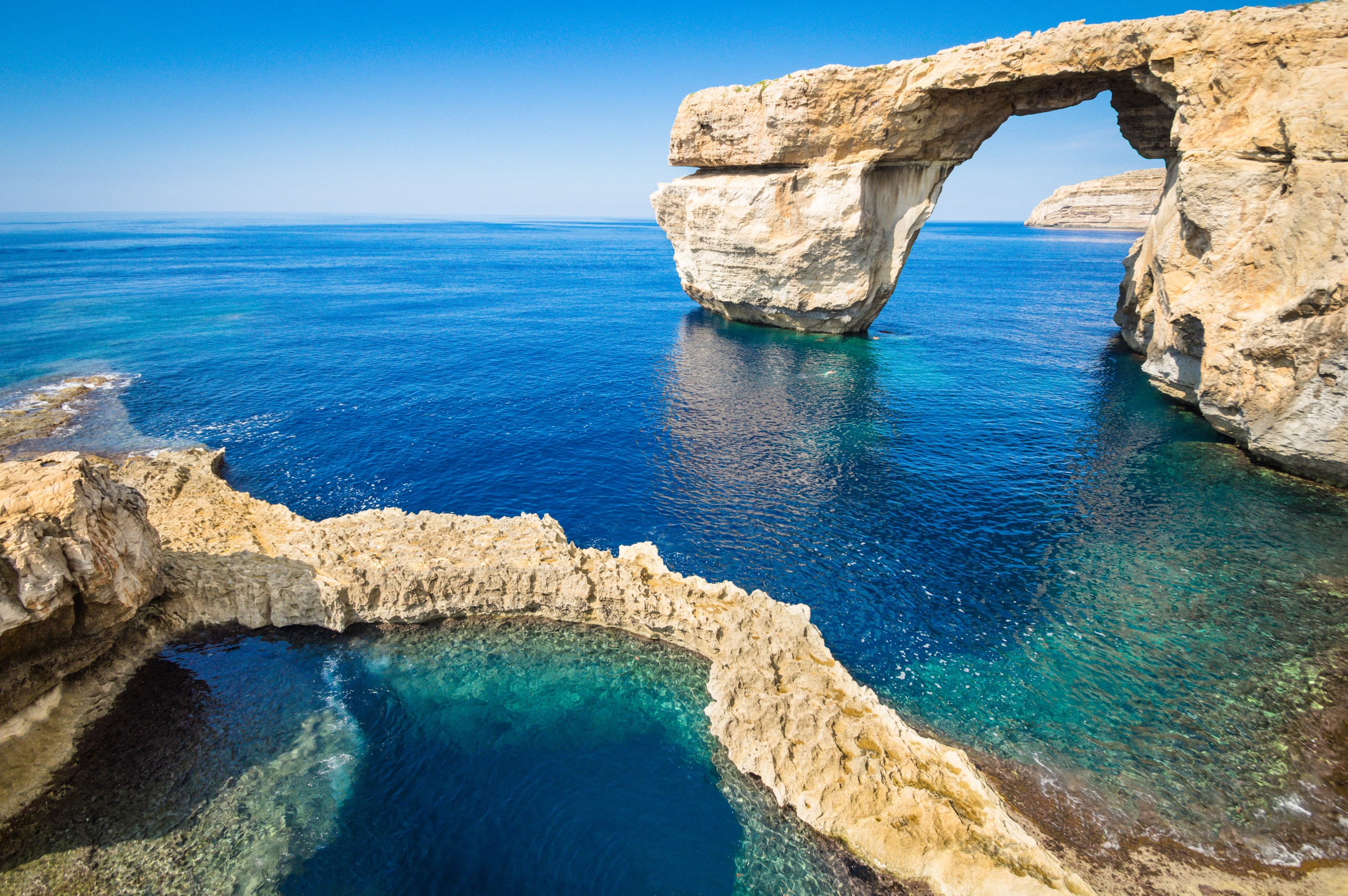 Descarga gratuita de fondo de pantalla para móvil de Naturaleza, Horizonte, Océano, Arco Natural, Tierra/naturaleza.