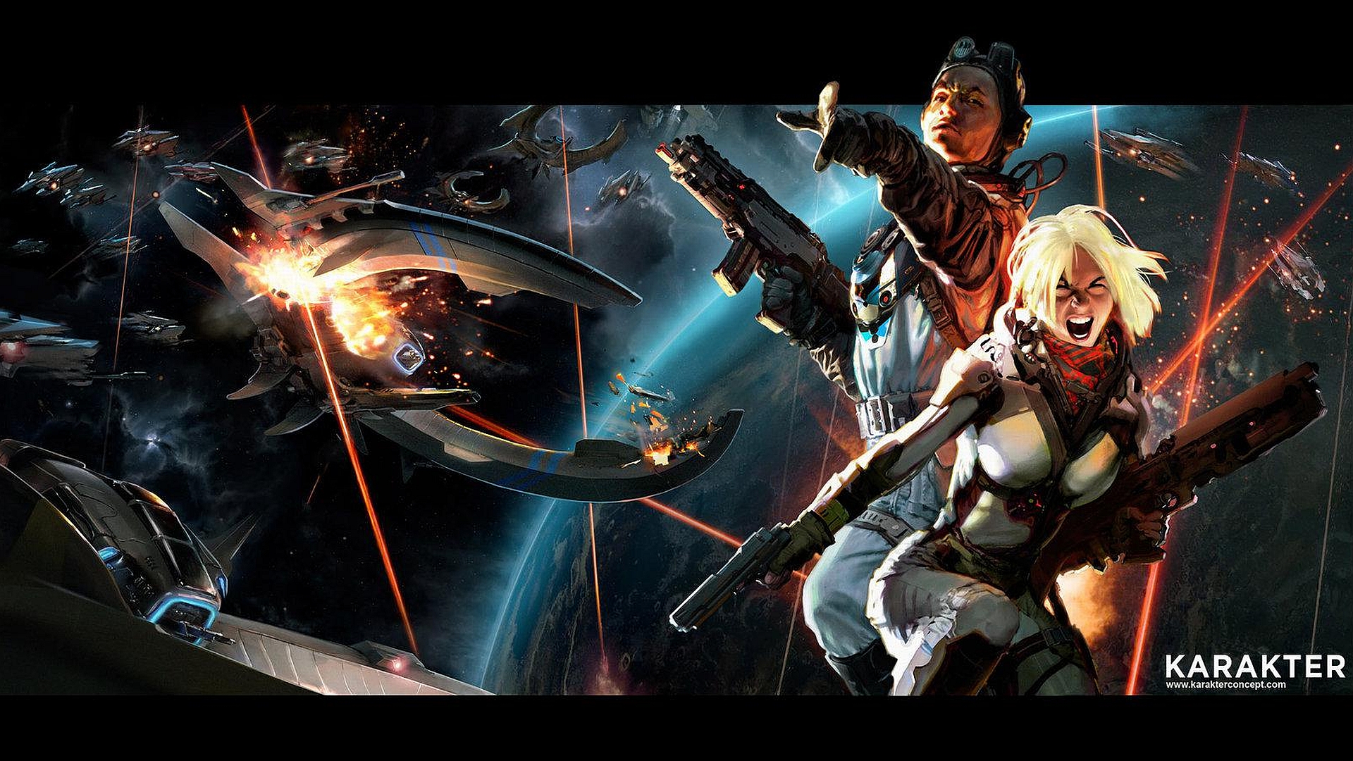 Download mobile wallpaper Sci Fi, Battle for free.