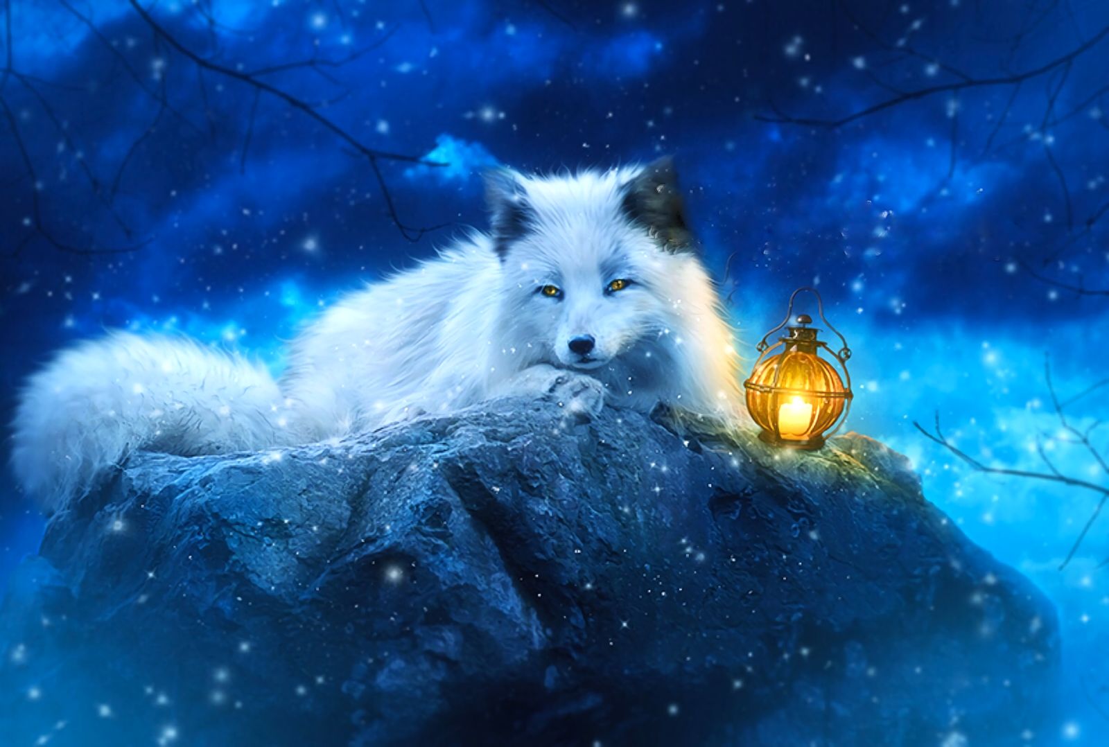 Download mobile wallpaper Fantasy, Fox, Fantasy Animals for free.