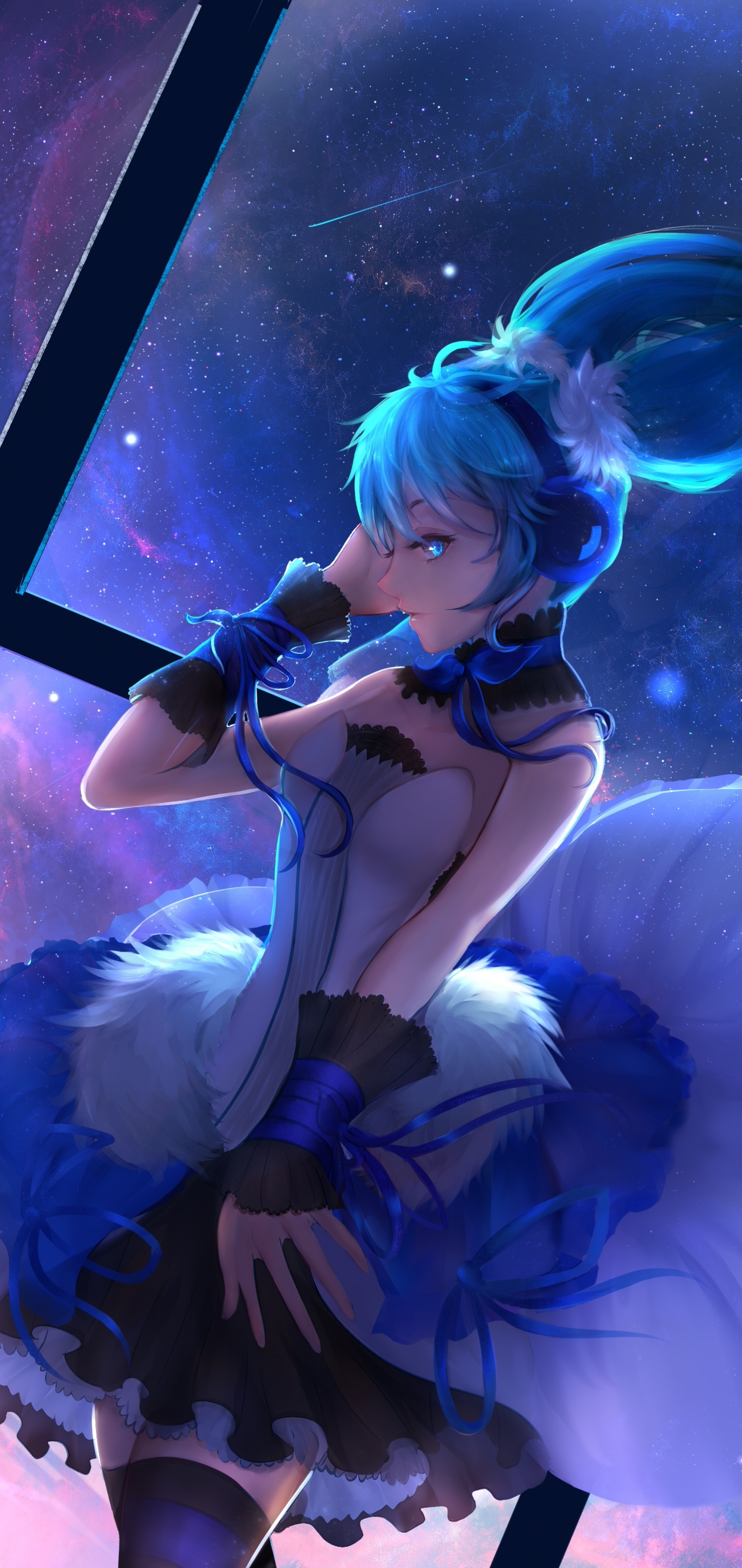 Handy-Wallpaper Vocaloid, Kleid, Hatsune Miku, Animes kostenlos herunterladen.