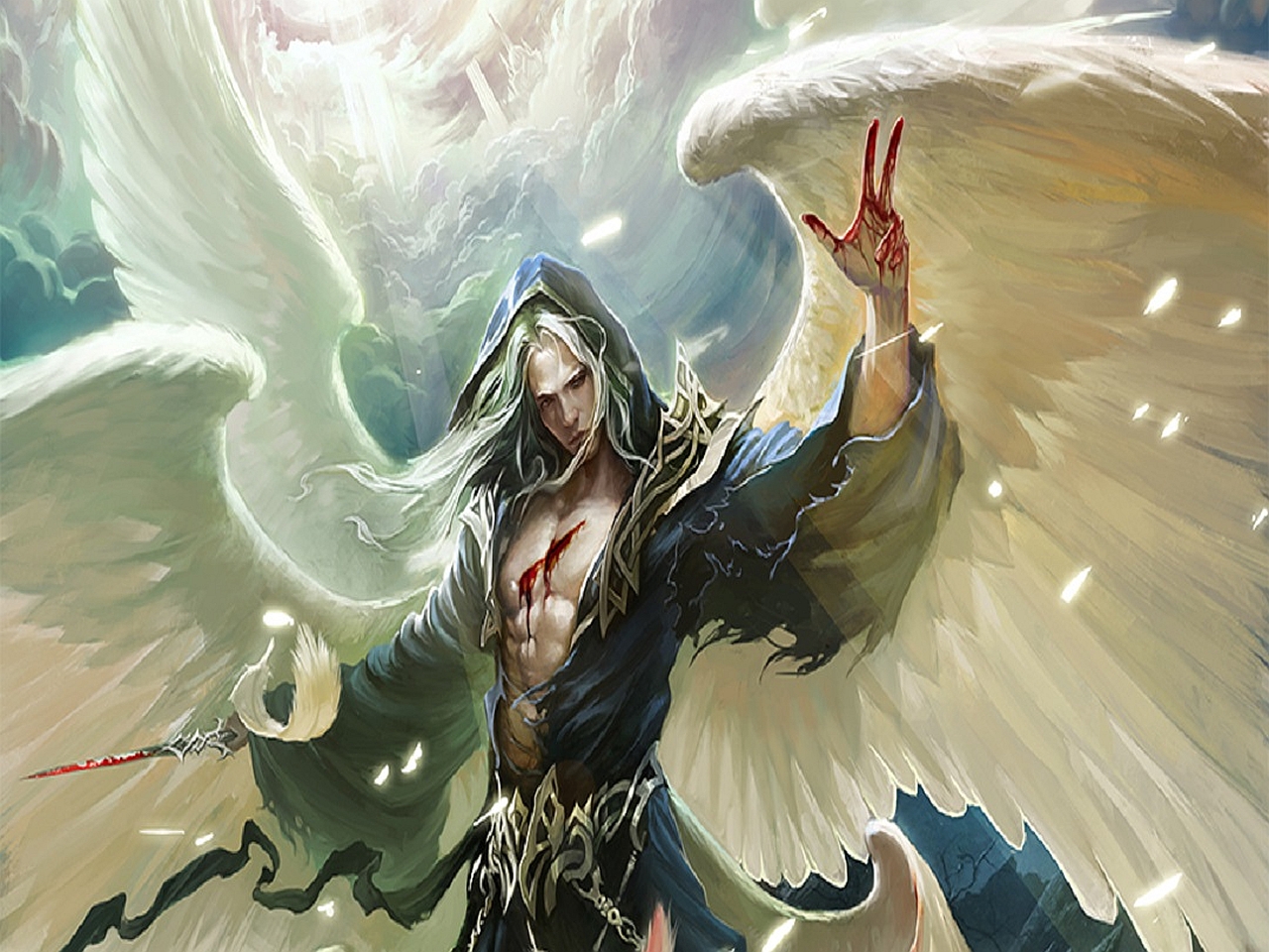 Download mobile wallpaper Fantasy, Warrior, Angel, Angel Warrior for free.